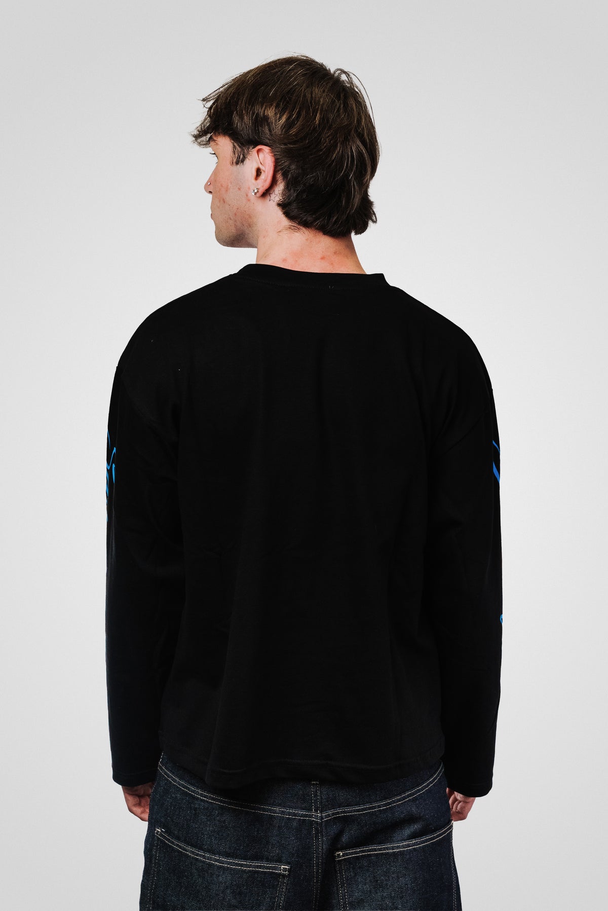 BLUES GRILLZ BOXY BLACK LONGSLEEVE - Replacement Brand