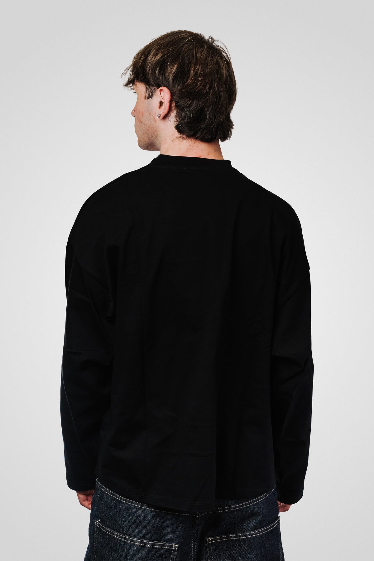 BLANKS SINGLE LONGSLEEVE BLACK - Replacement Brand