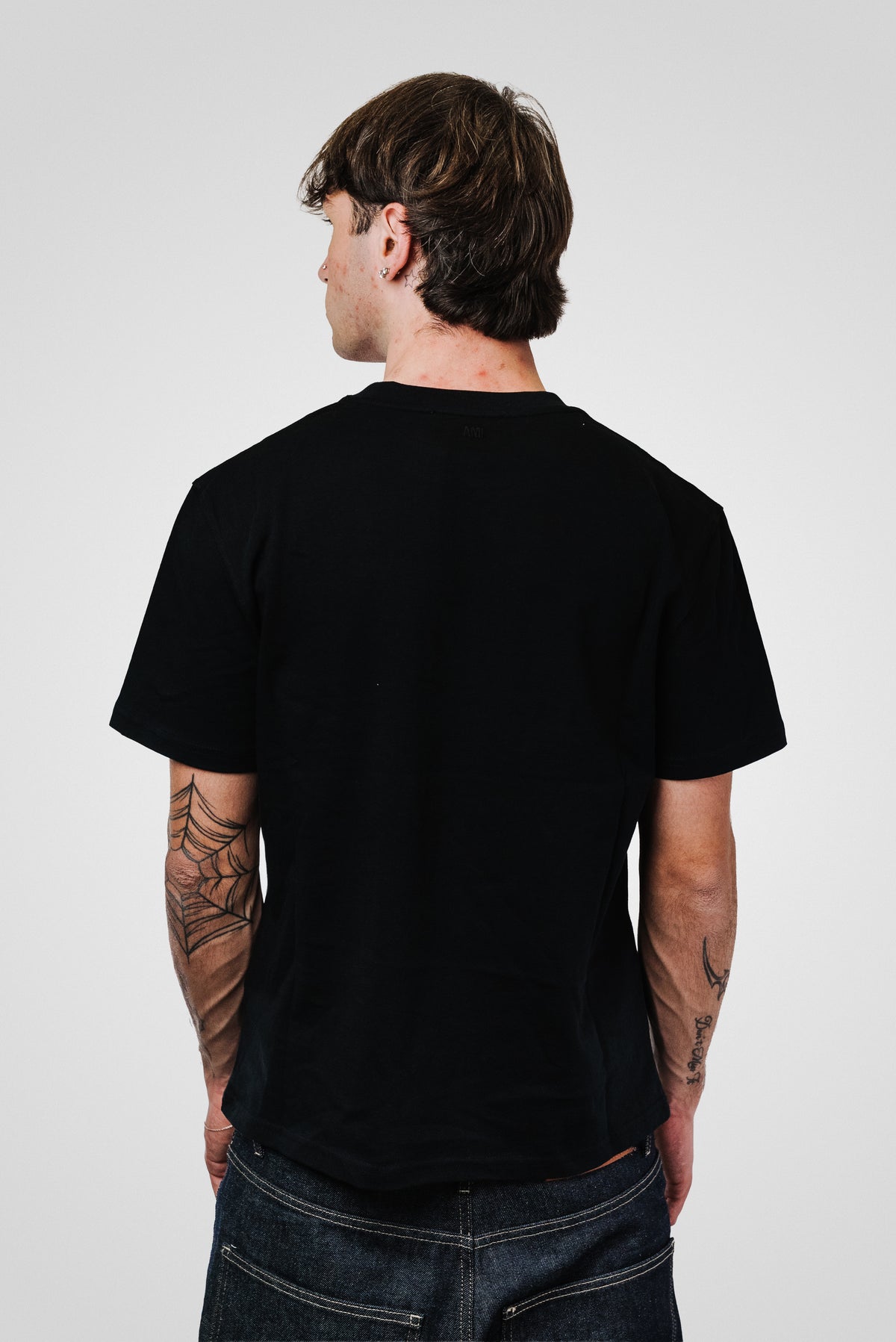 AMI PARIS CLASSIC LOGO BLACK TEE