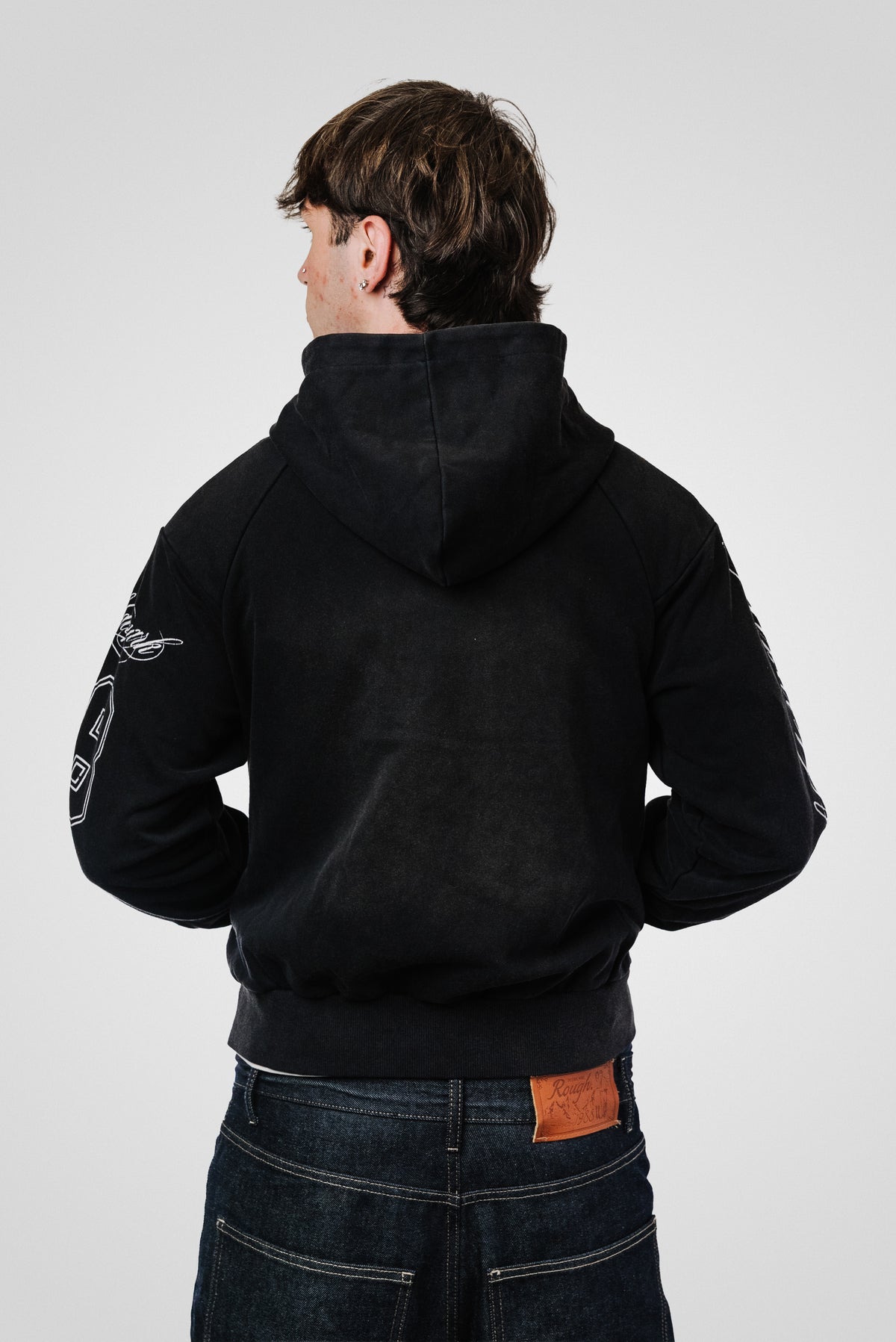 LION TRIPLE WASHED ZIP HOODIE - Shoebuya Design