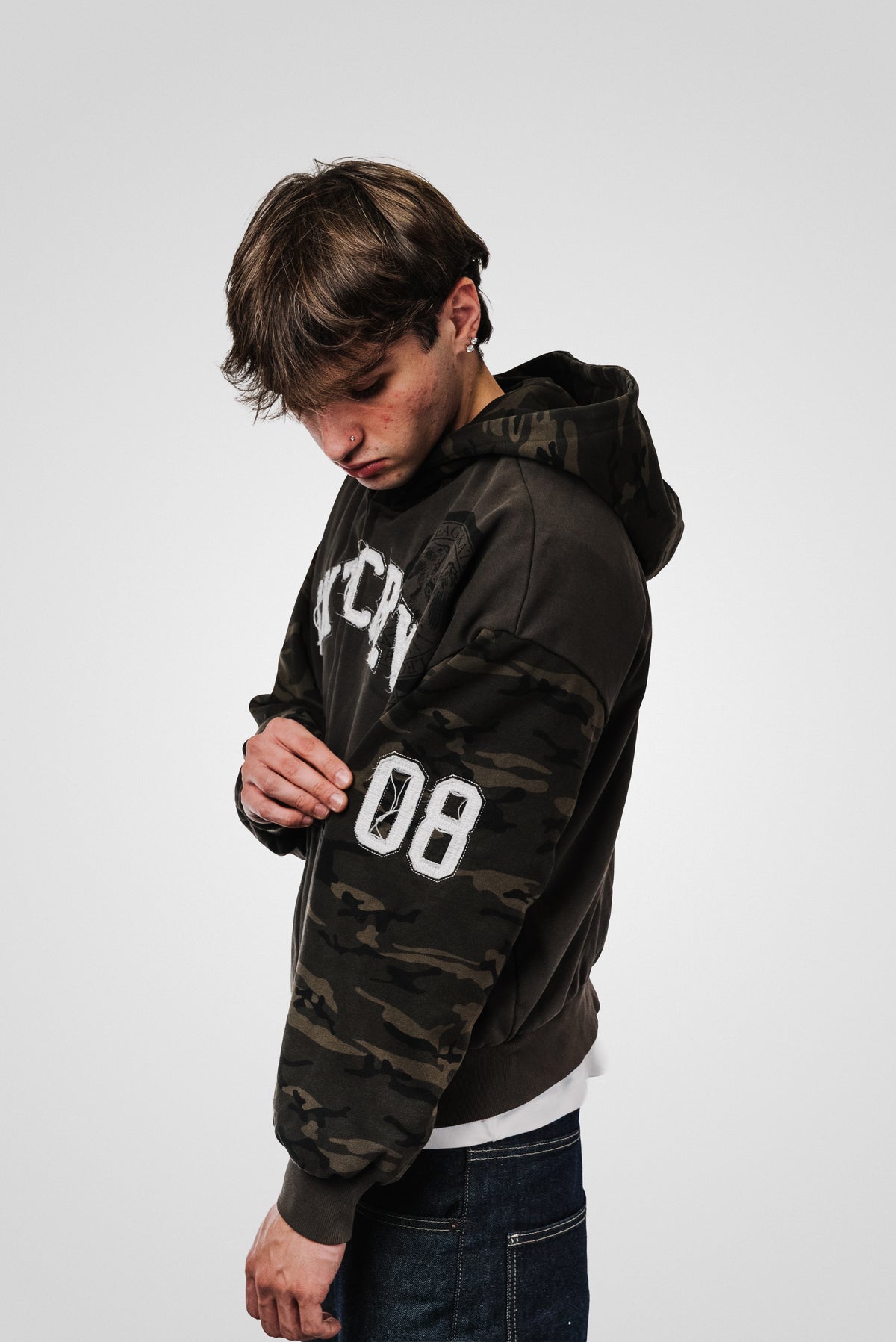 SKTP CAMO ZIP HOODE  - Shoebuya Design