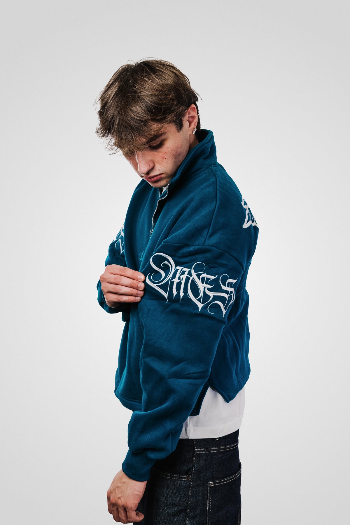DIS TRIUMPH MOCK NECK HOODIE GREEN - Mon Elysee