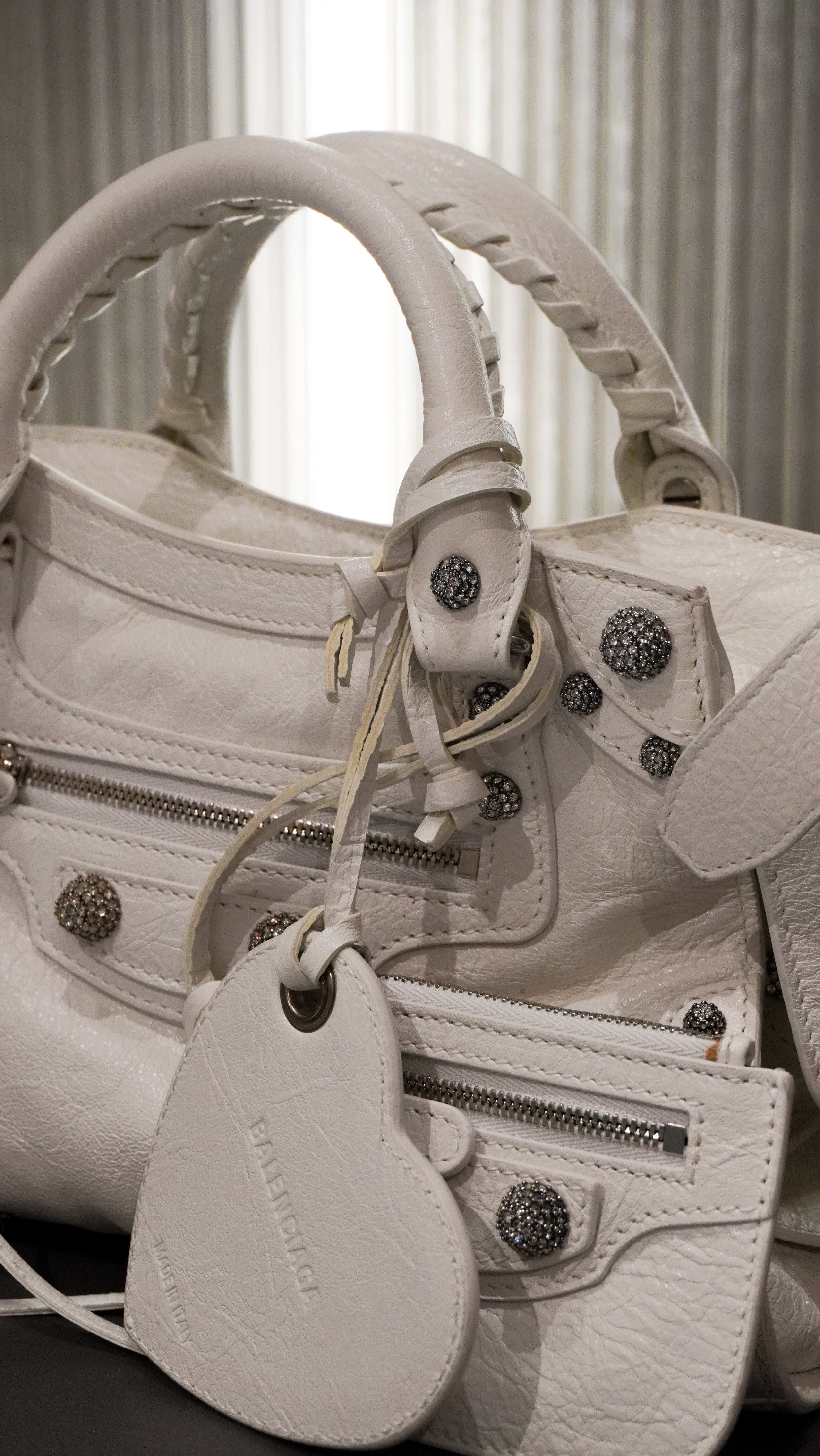 BALENCIAGA BORSA LE CITY NEO CAGOLE XS OPTIC WHITE