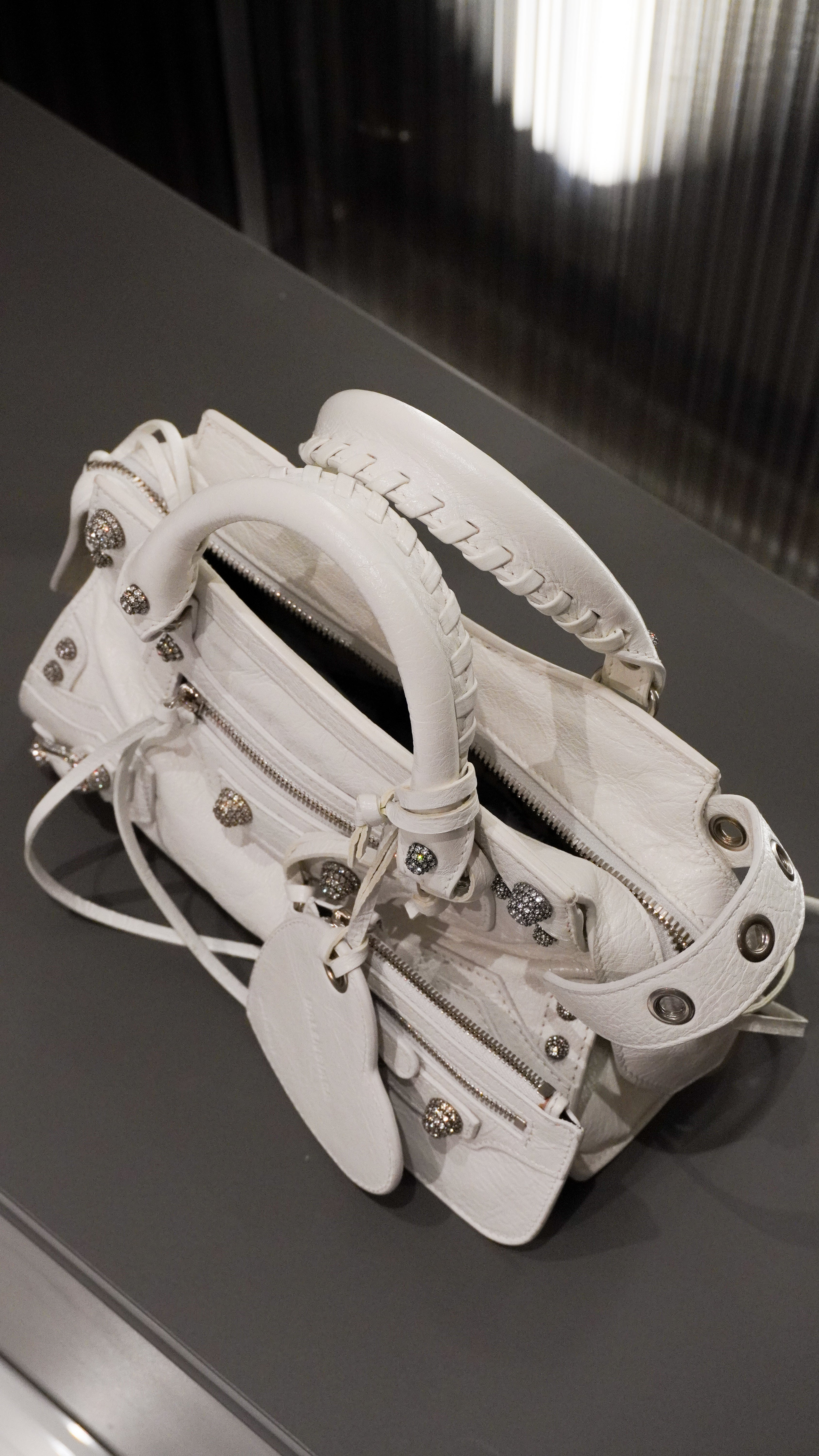 BALENCIAGA BORSA LE CITY NEO CAGOLE XS OPTIC WHITE