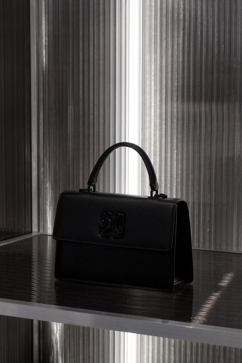 OFF WHITE HANDBAG JITNEY 1.4 BLACK HARDAWARE BLACK