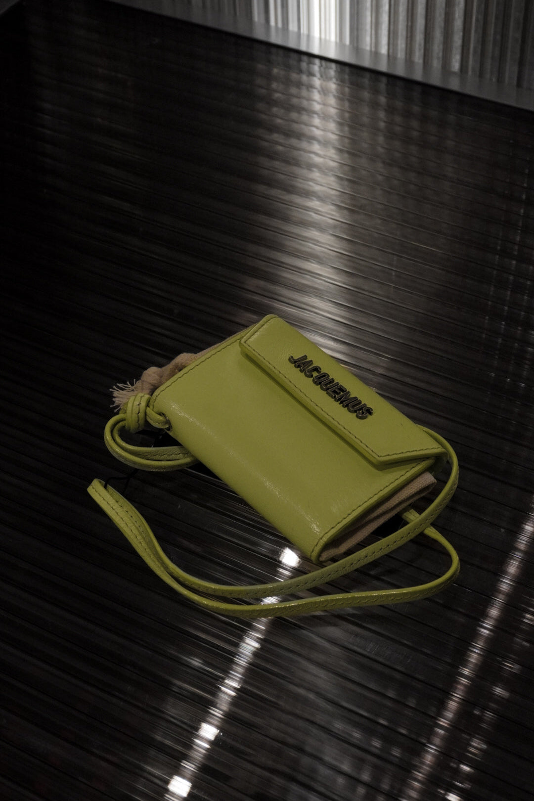 JACQUEMUS CARDHOLDER YELLOW
