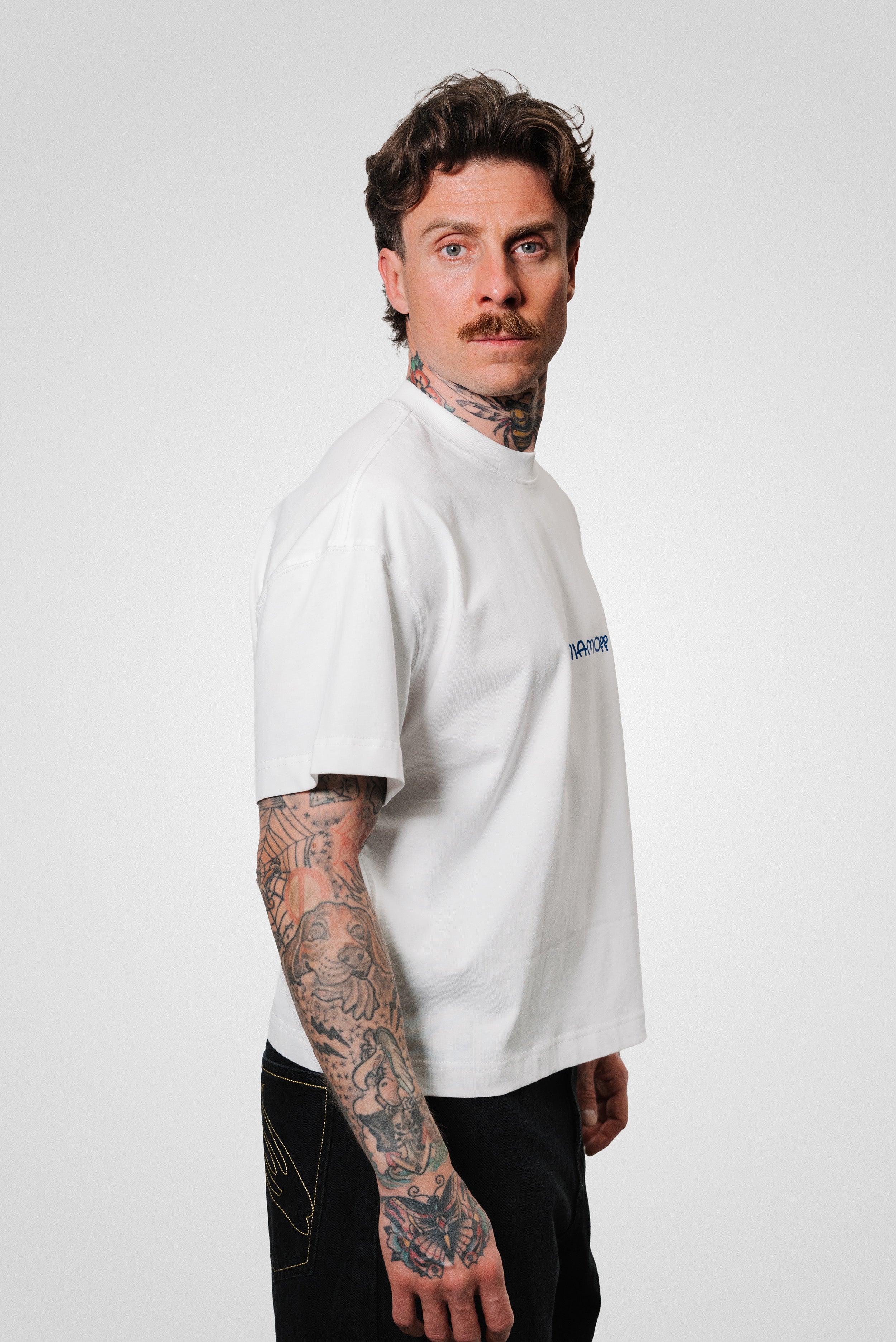 AMALFI BOXY TEE WHITE - Shoebuya Design