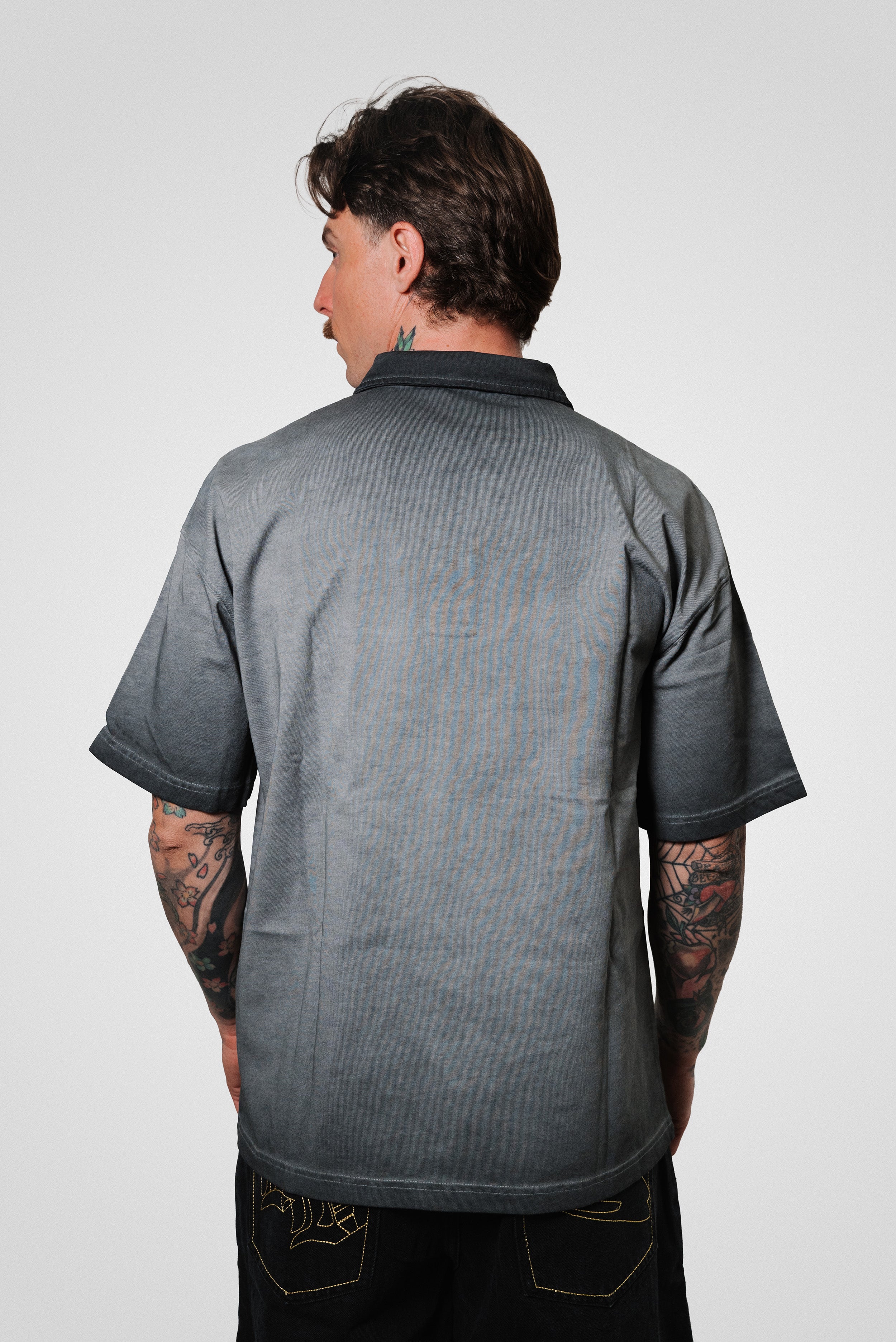 POLOS WASHED BLACK BASIC TEE - Replacement Brand