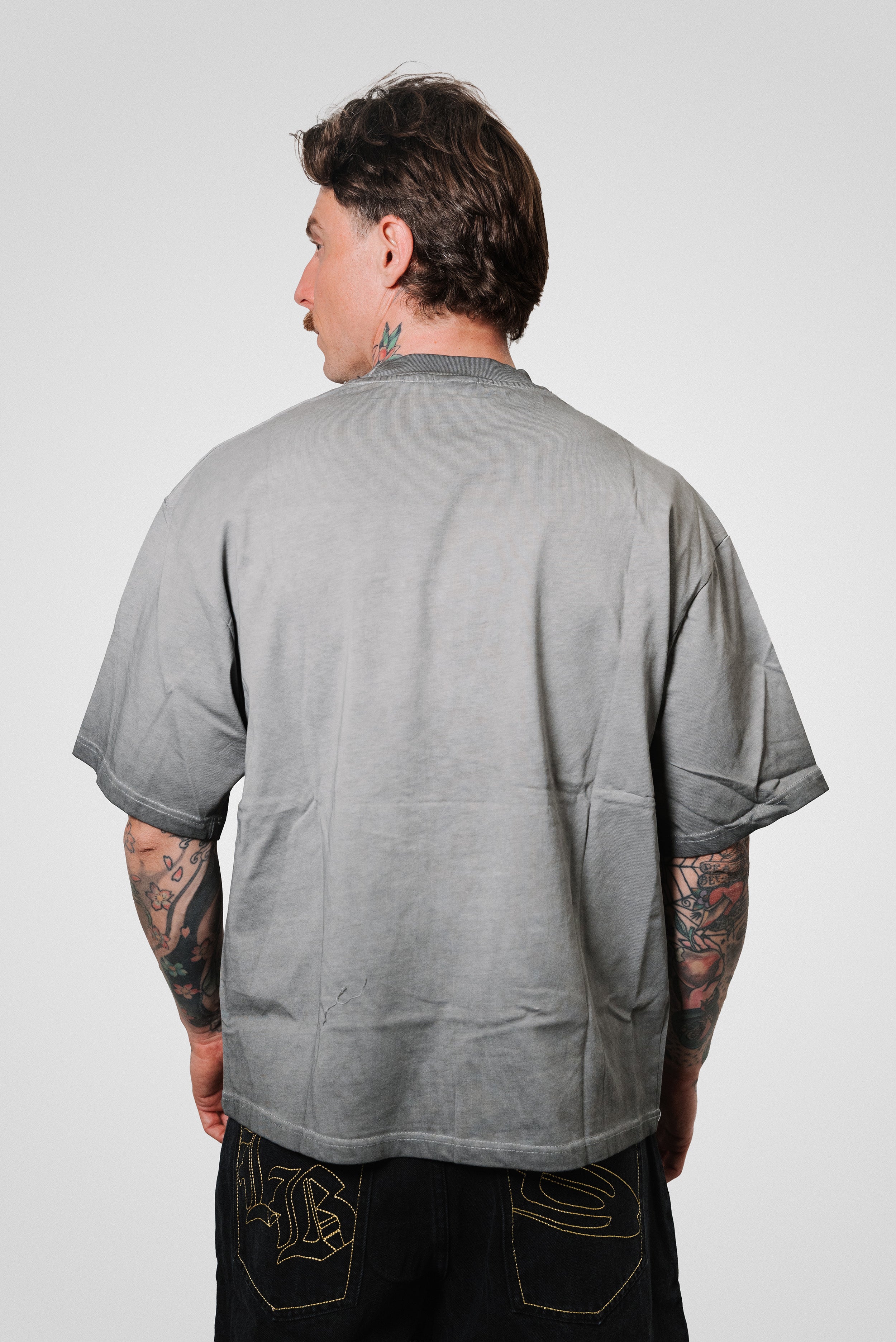DEIFY WASHED GREY TEE - Replacement Brand