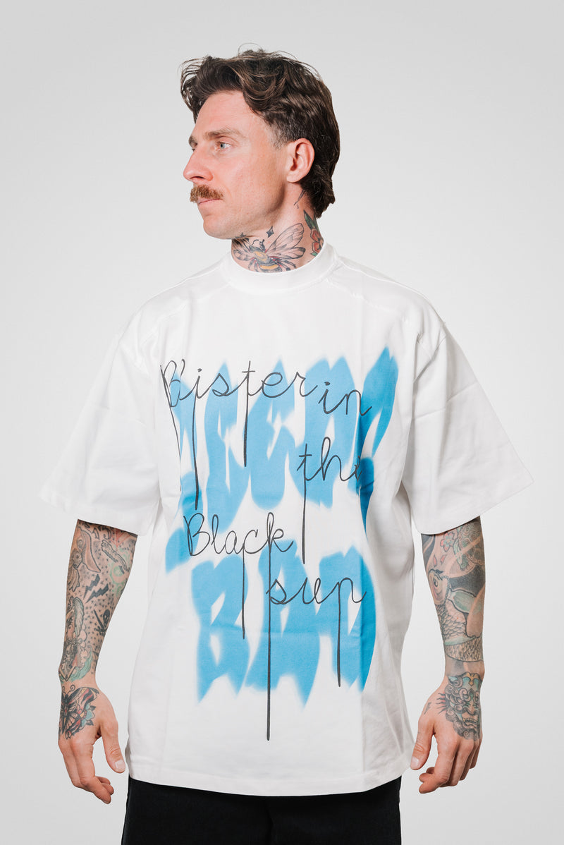 BLUE BIRD TEE WHITE - Replacement Brand