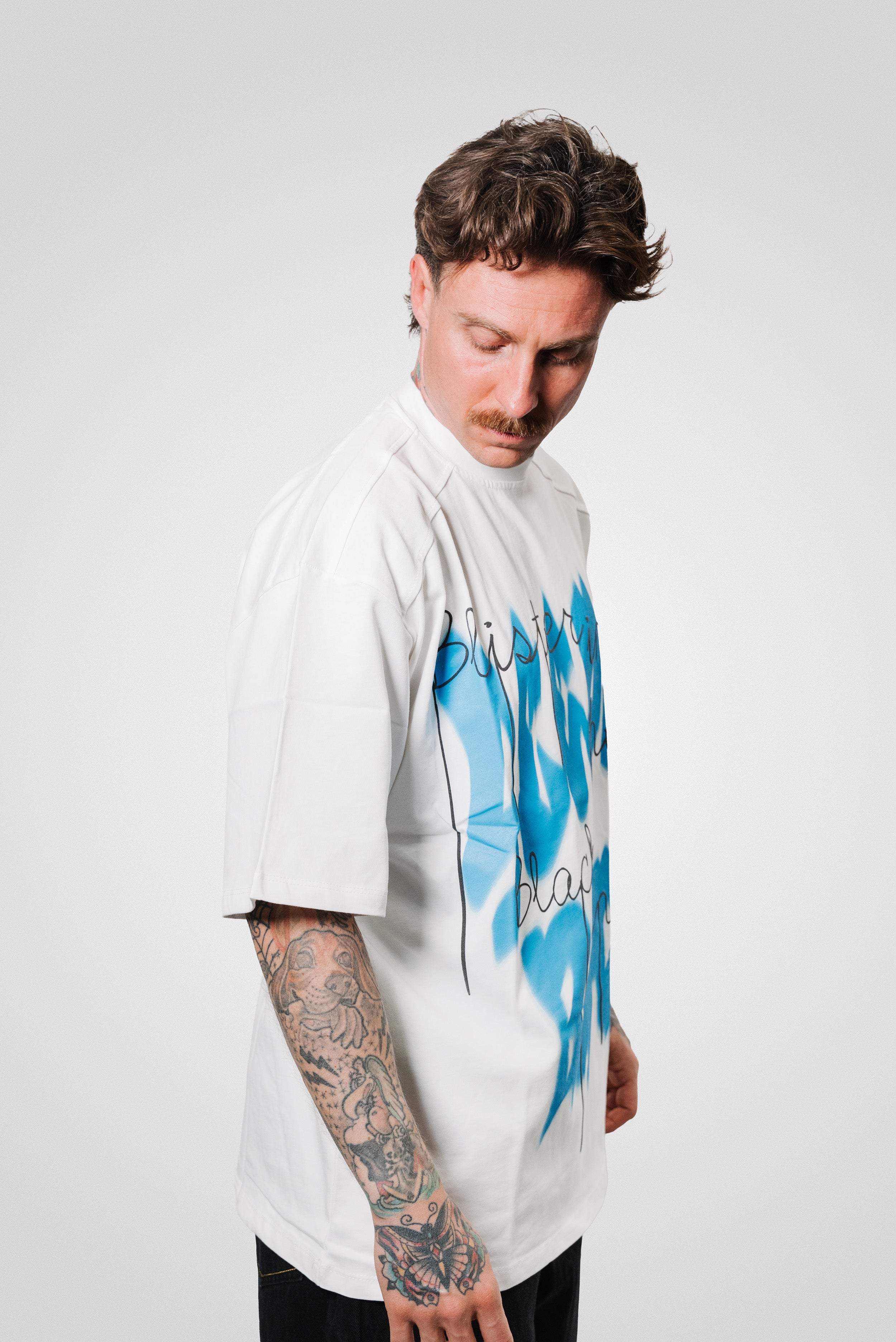 BLUE BIRD TEE WHITE - Replacement Brand
