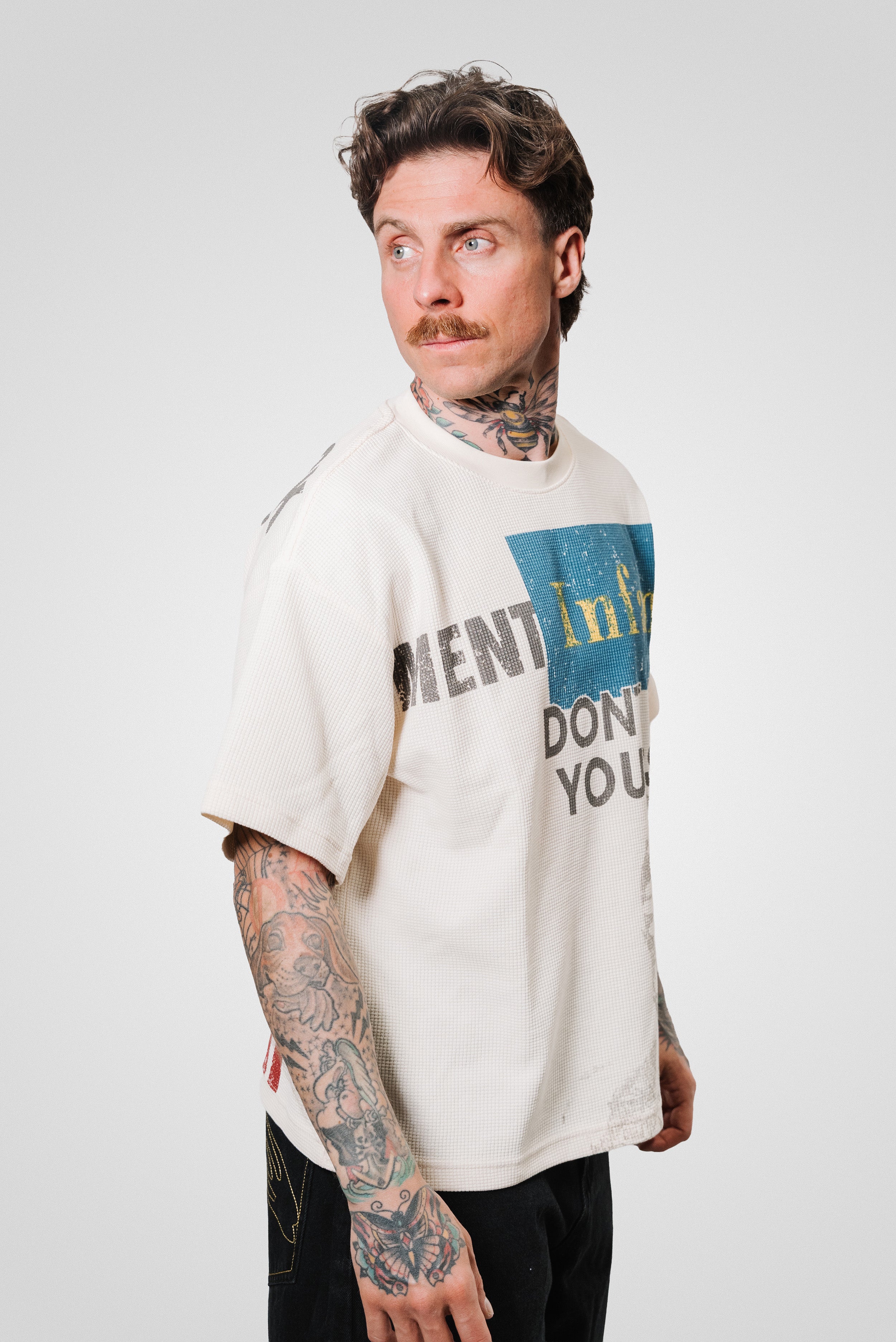 PAPER WAFFLE TEE CREAM - Shoebuya Design