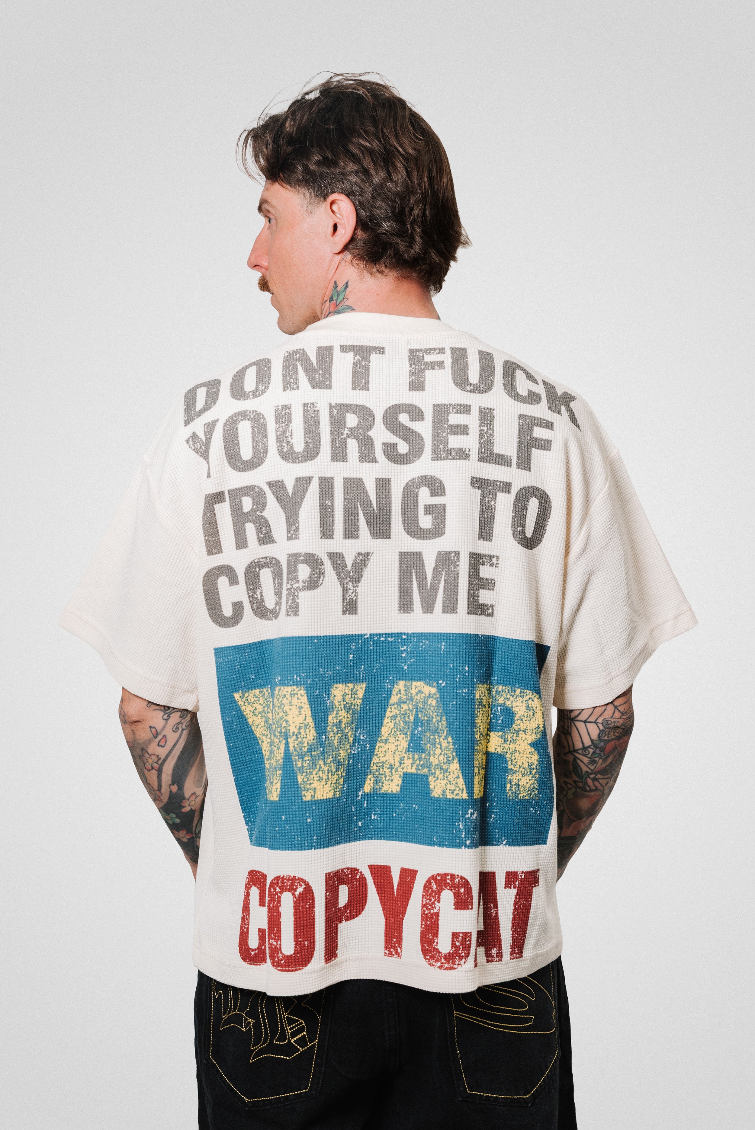 PAPER WAFFLE TEE CREAM - Shoebuya Design