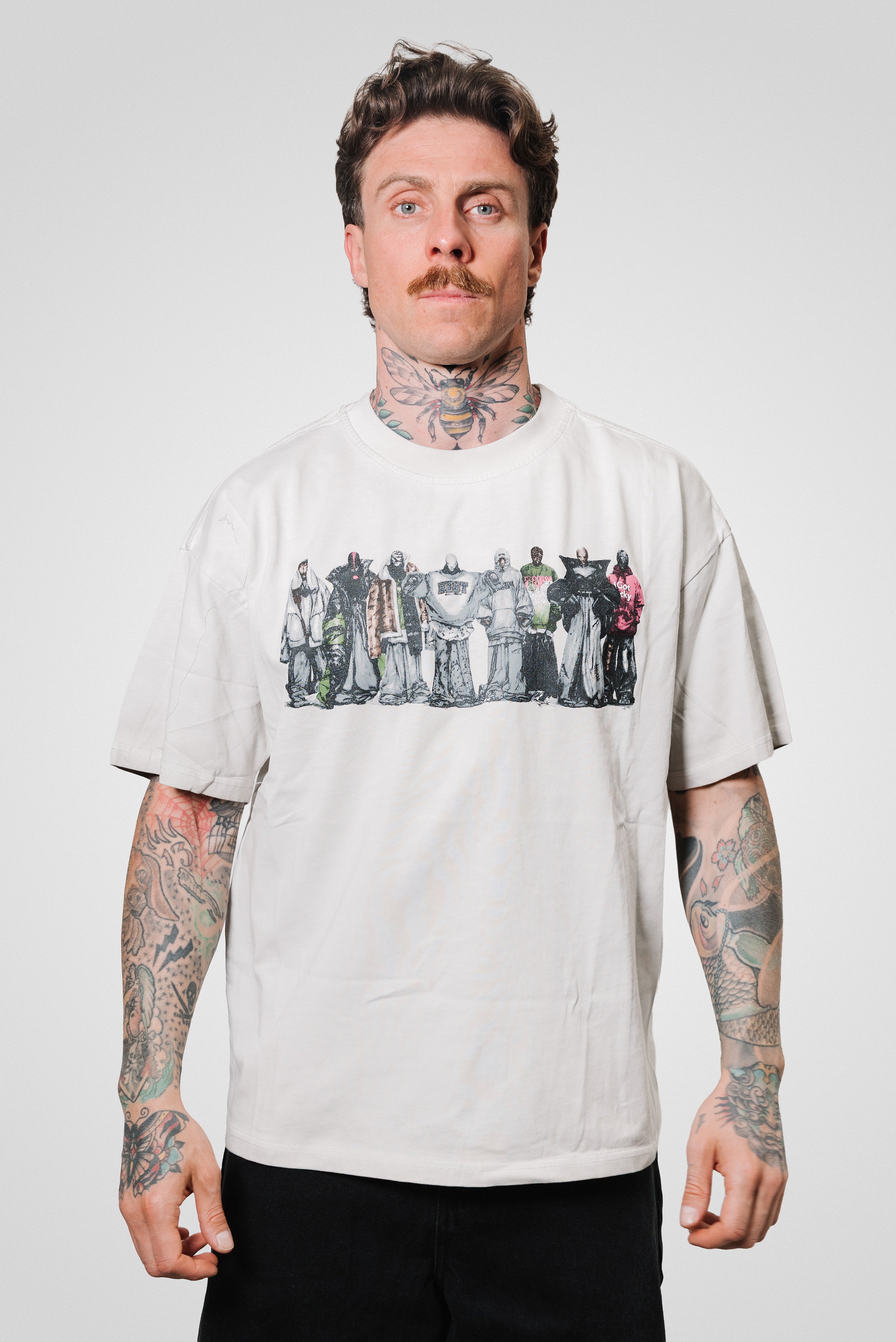 THE SQUAD WASHED GREY TEE - Replacement Brand
