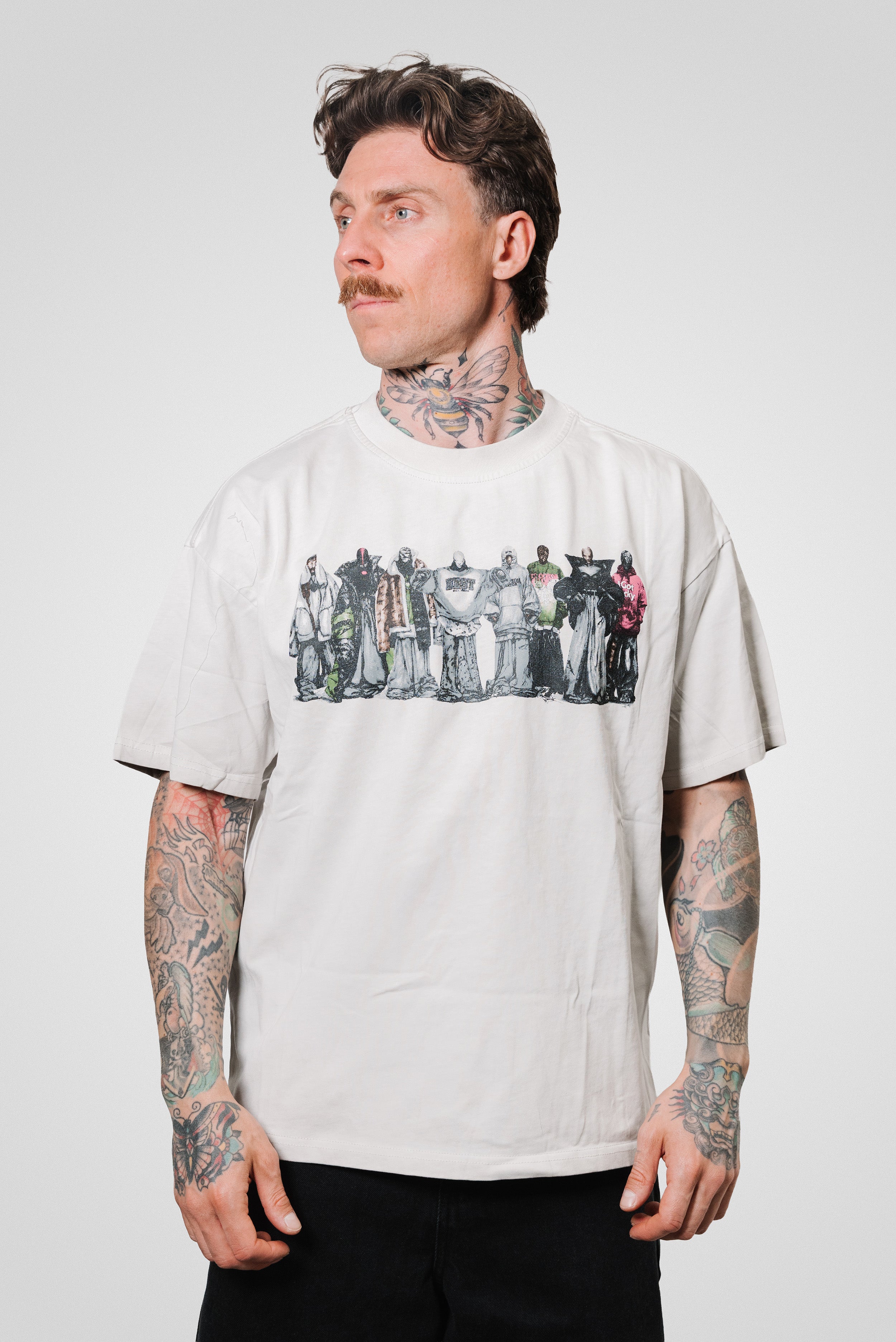 THE SQUAD WASHED GREY TEE - Replacement Brand