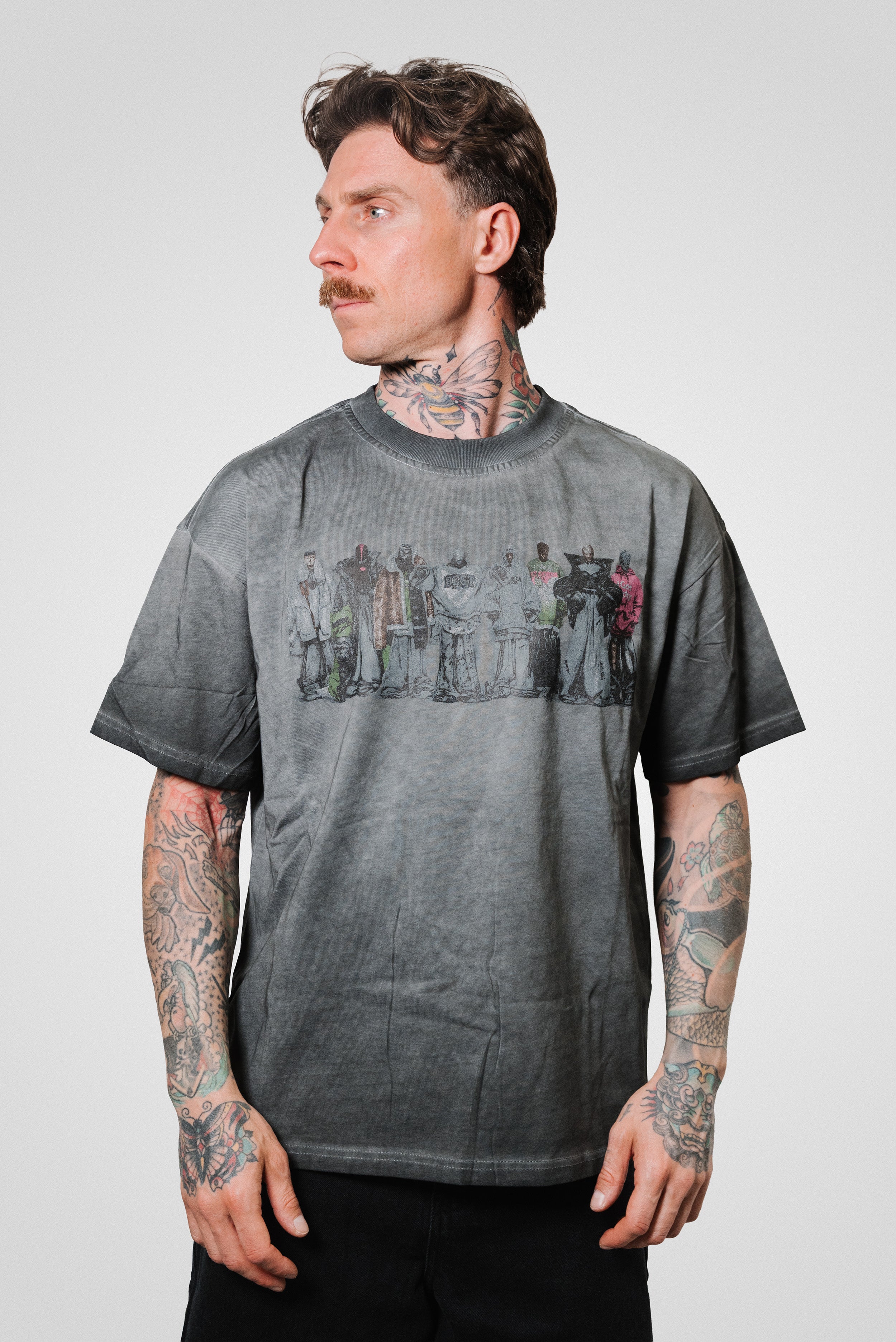 THE SQUAD WASHED BLACK TEE - Replacement Brand