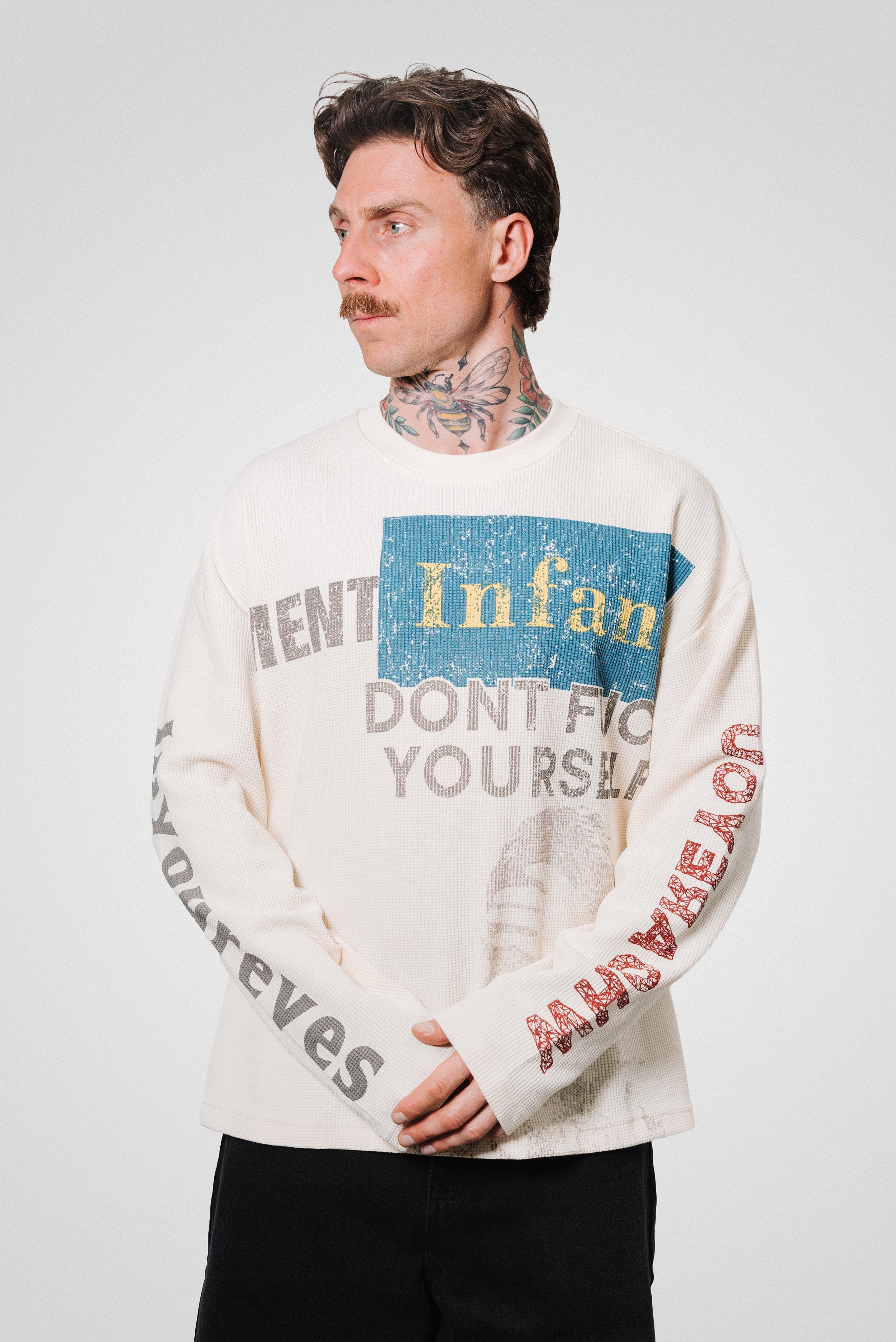 PAPER WAFFLE LONGSLEEVE CREAM - Shoebuya Design