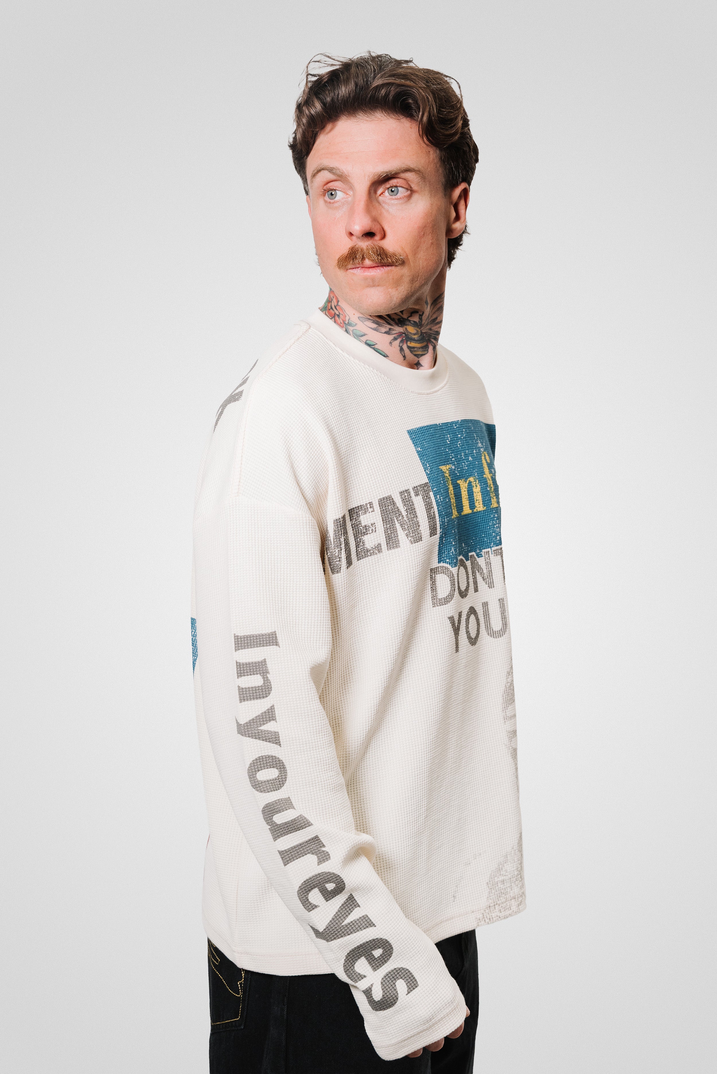 PAPER WAFFLE LONGSLEEVE CREAM - Shoebuya Design