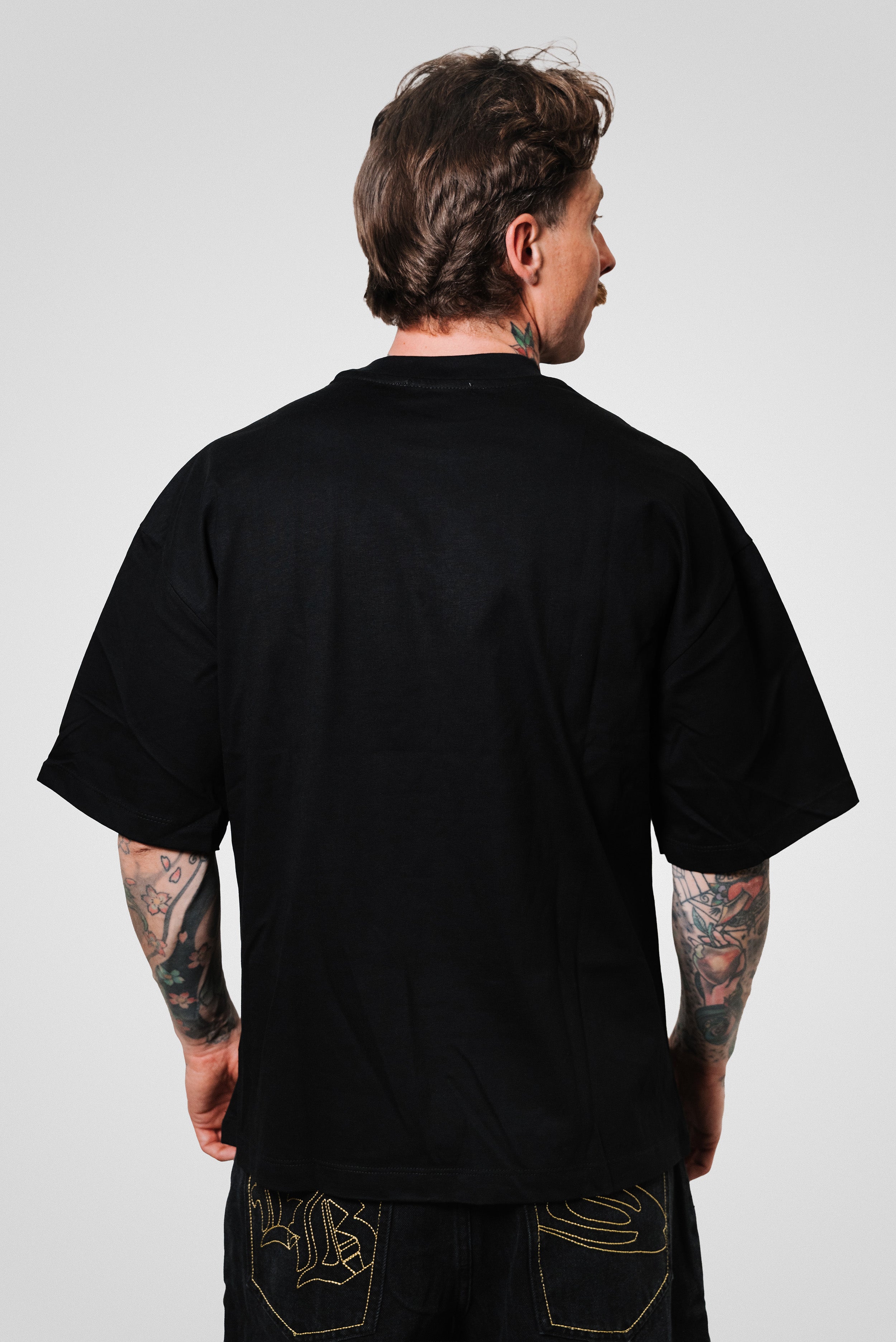 RESPECT GLITTER TEE BLACK