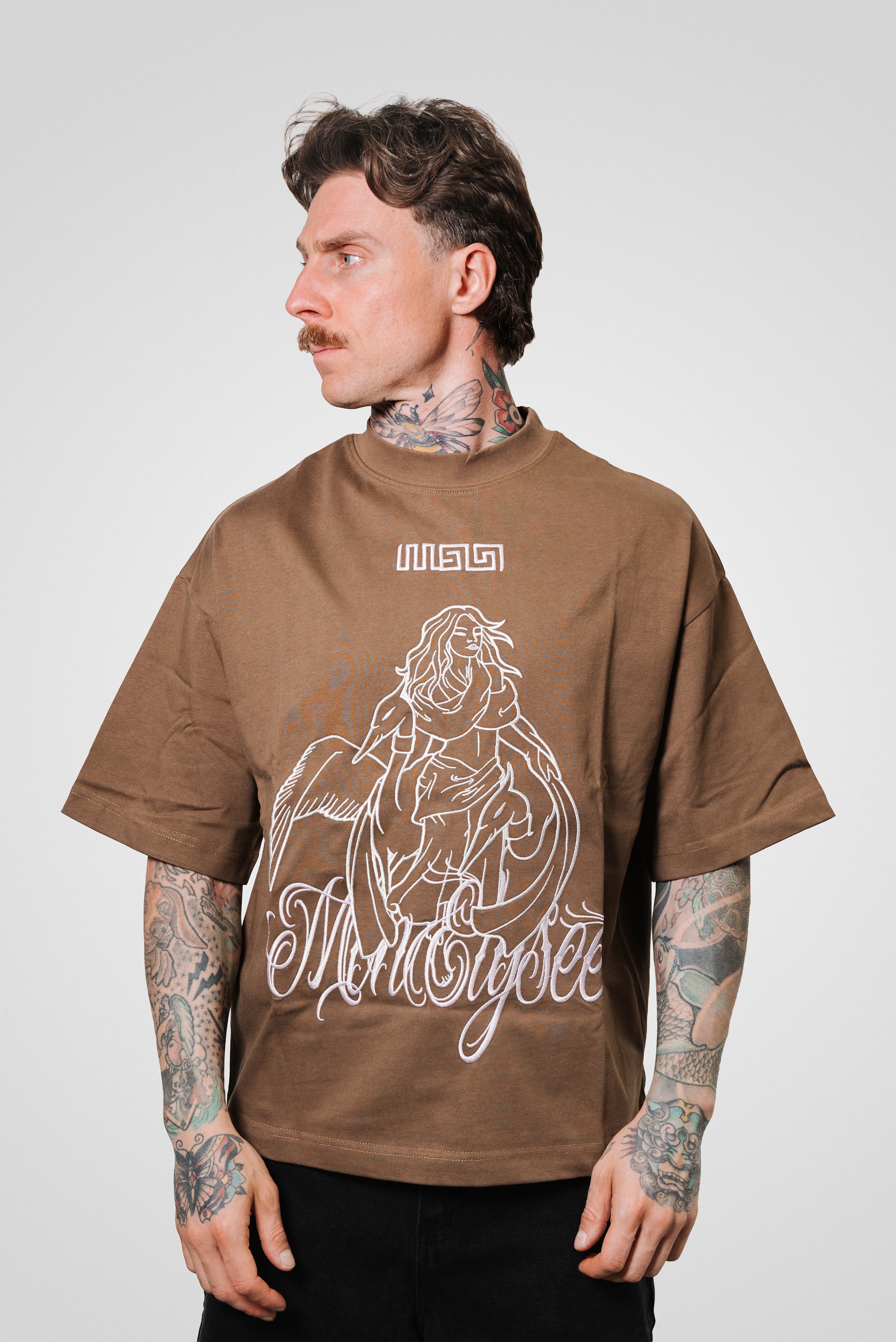TWIN SOUL TEE BROWN - Mon Elyseee