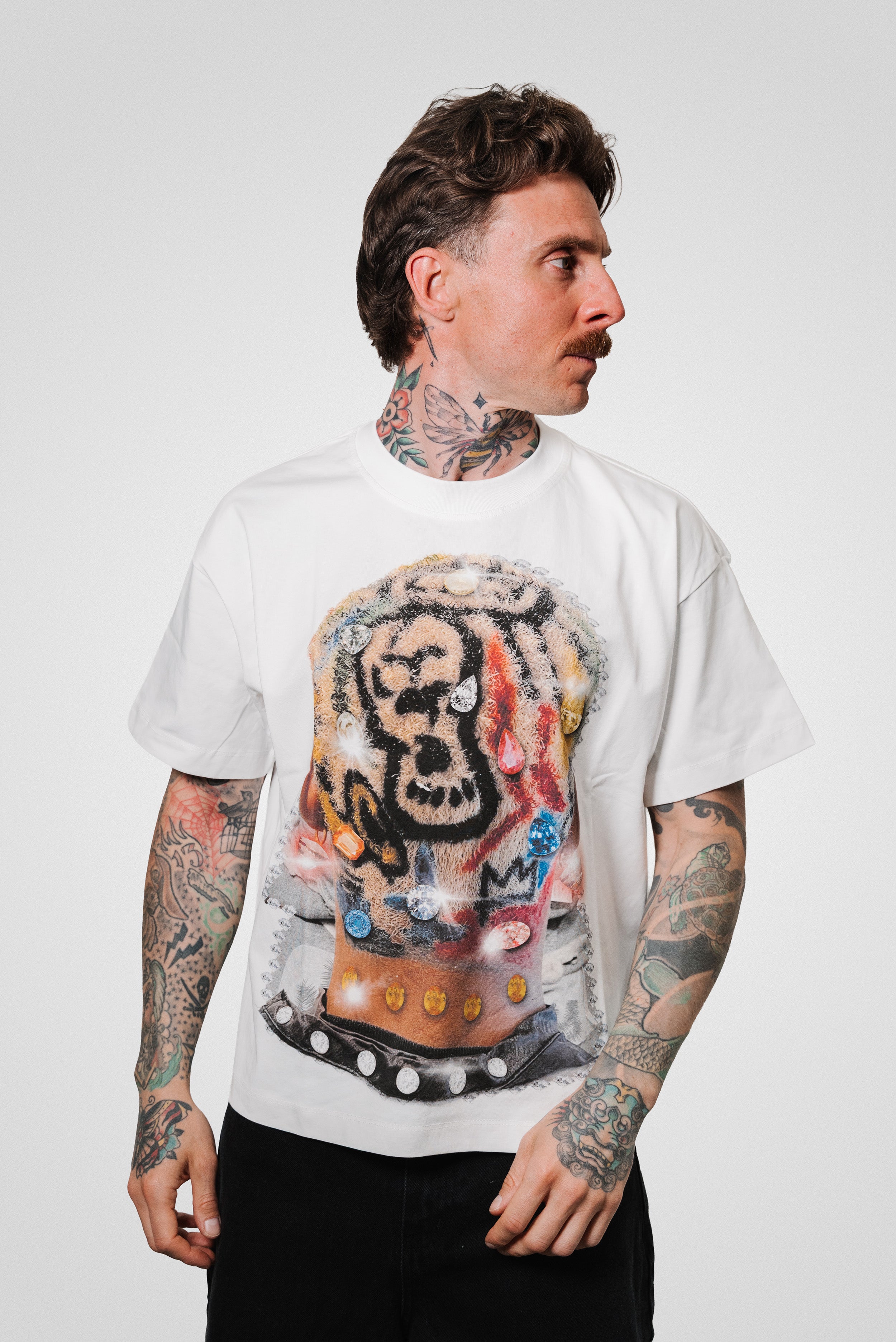 HEAD ZEBRA WHITE BOXY TEE - Noissey Brand