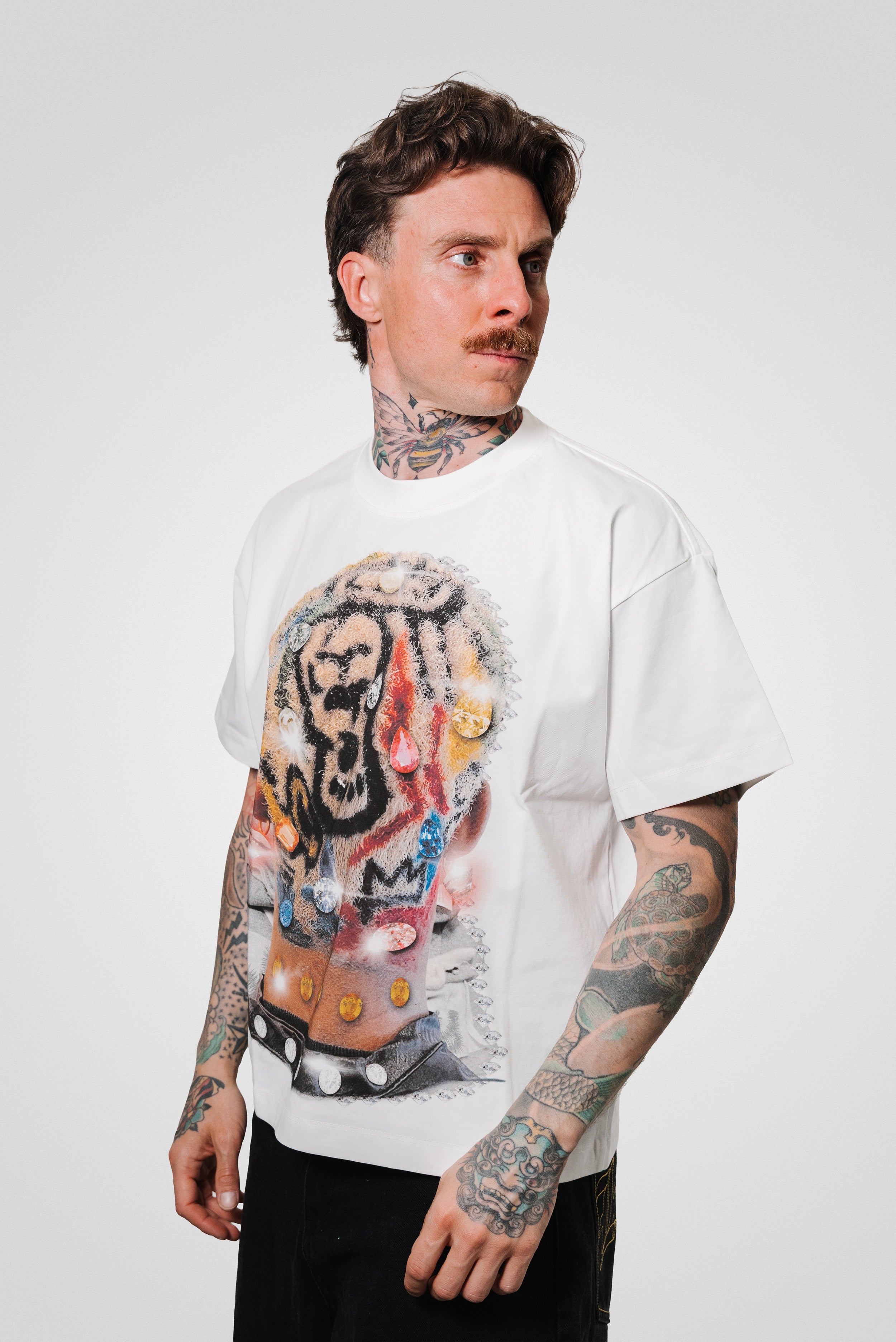 HEAD ZEBRA WHITE BOXY TEE - Noissey Brand