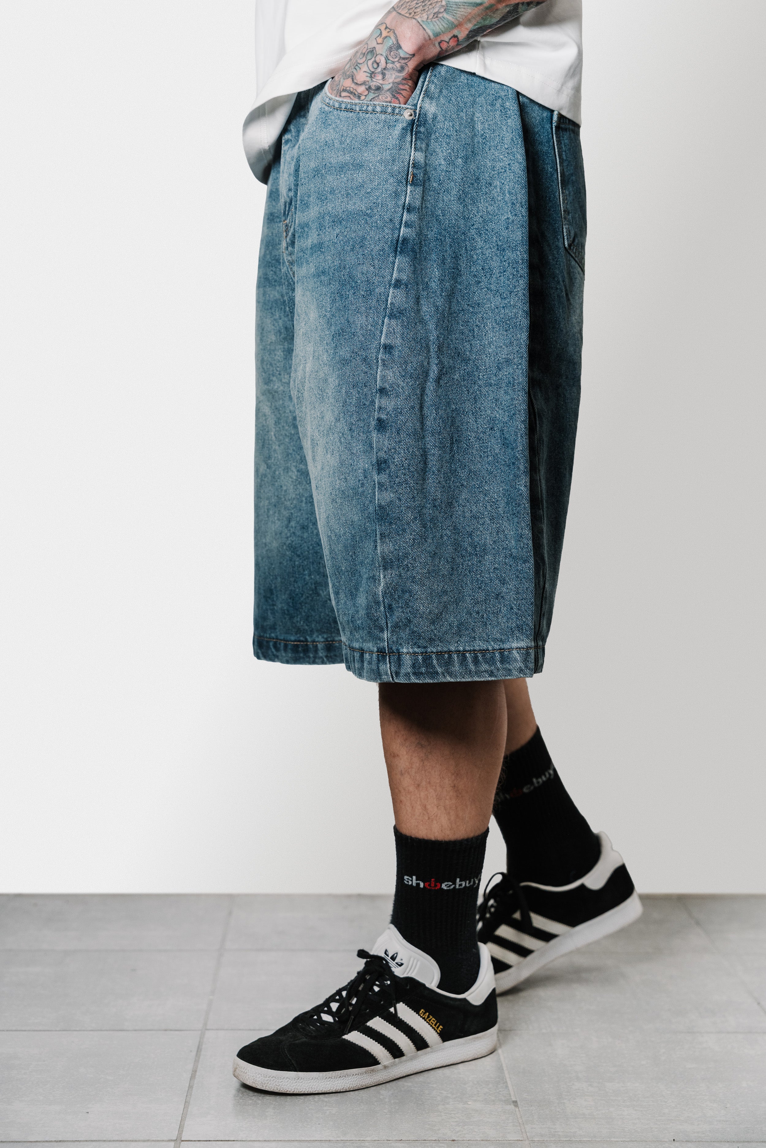 ALWAYS BALLOON DENIM SHORTS - Shoebuya Design