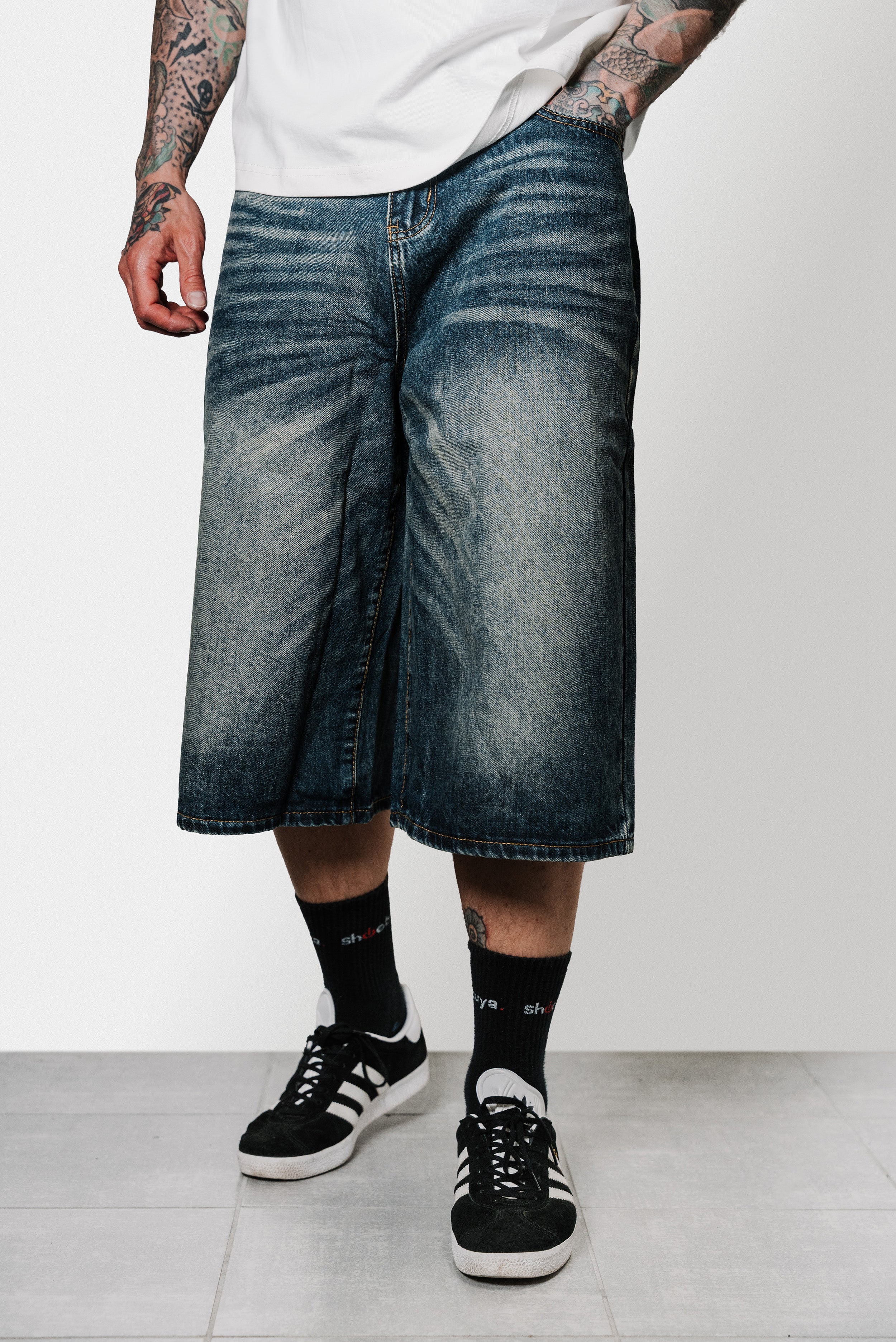 HB DENIM JORTS - Shoebuya Design