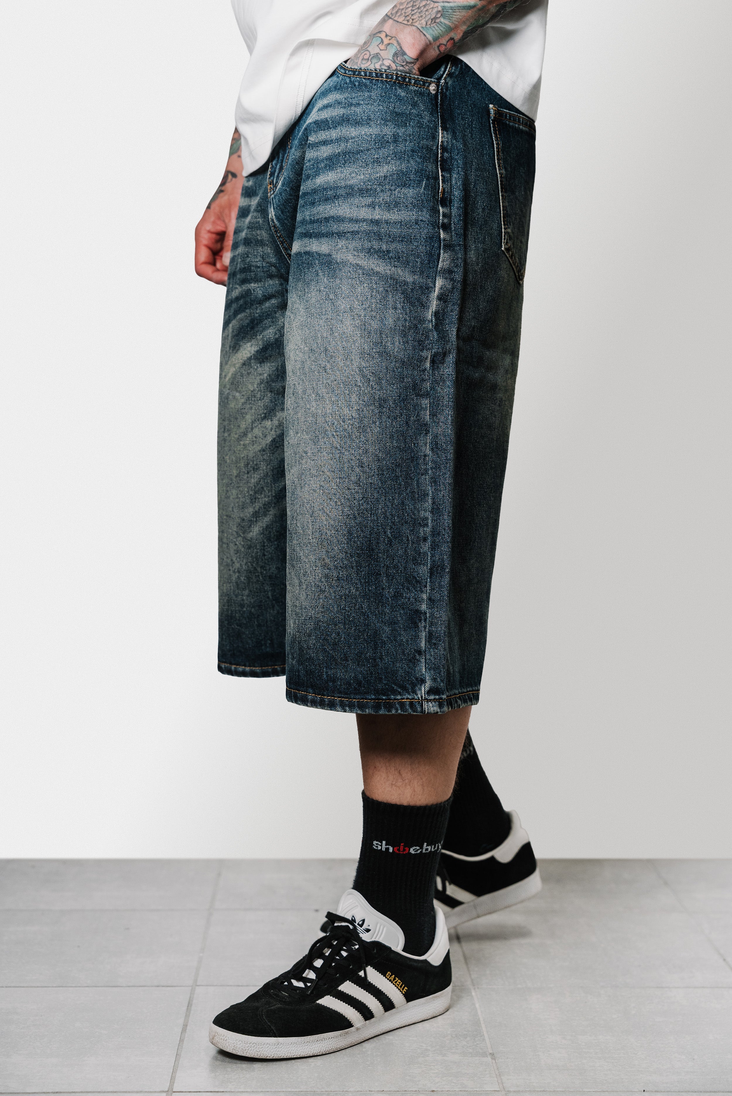 HB DENIM JORTS - Shoebuya Design