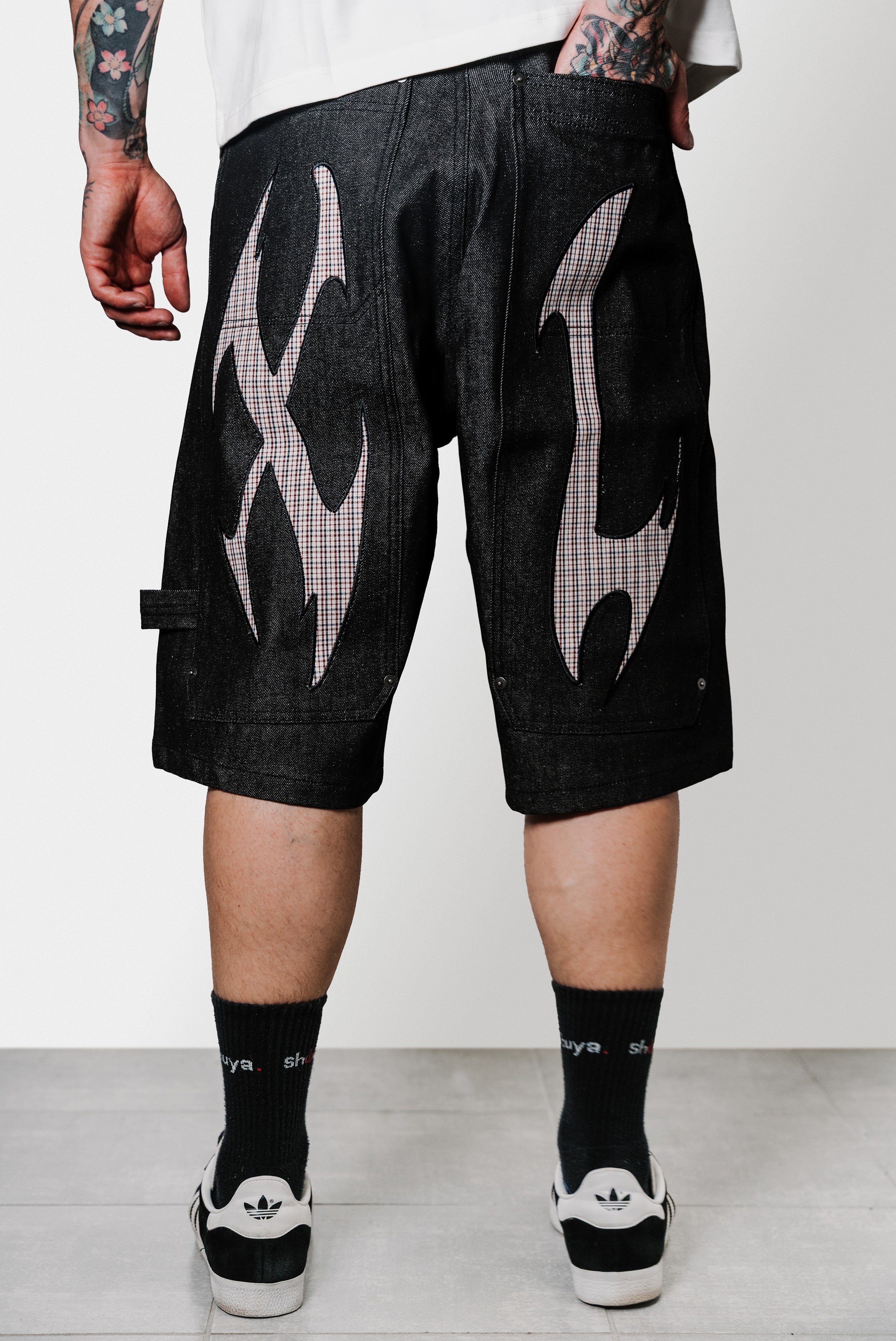 CARPENTER BLACK DENIM JORTS - Xlarge Brand