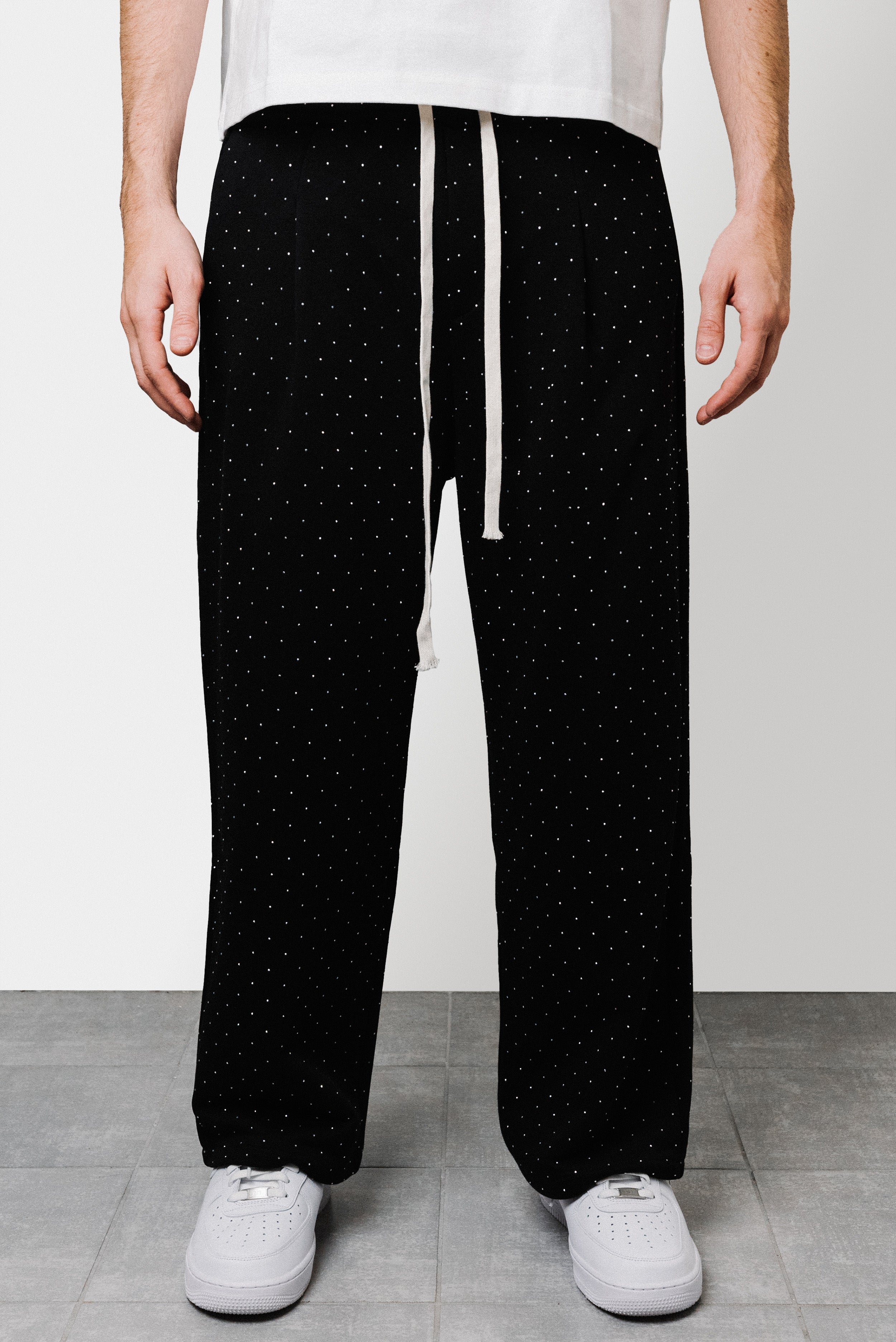 BLACK SPARCKLY SILVER PANTS - Replacement Brand