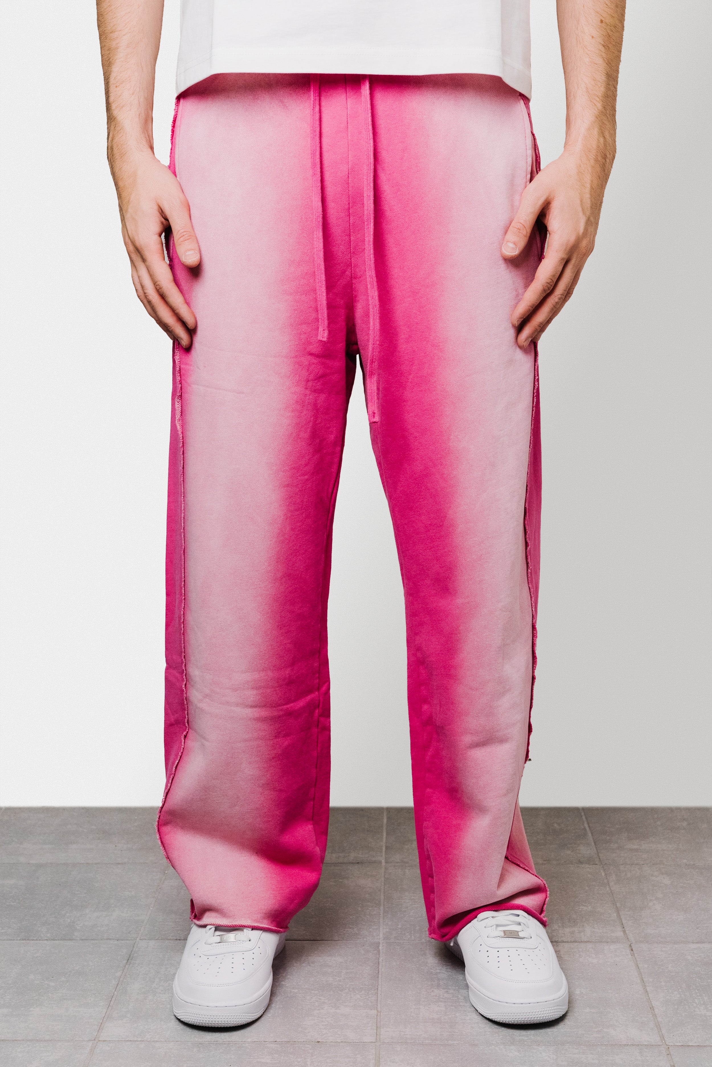 THE ACID WASH SPRAY PANTS PINK - Shoebuya Brand