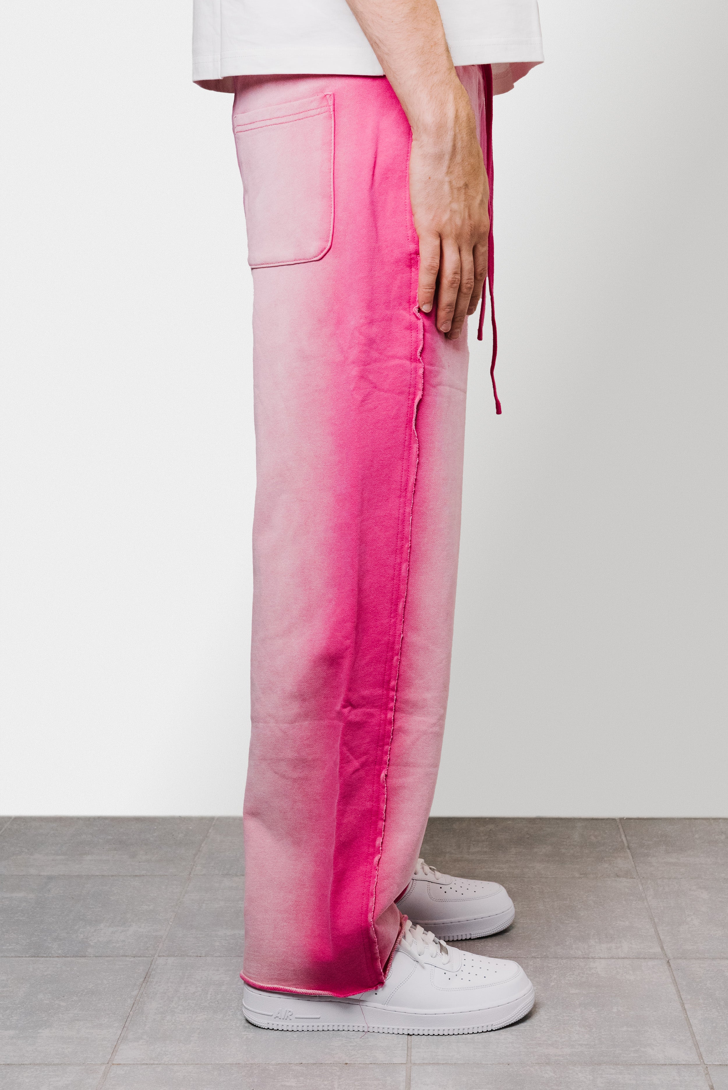 THE ACID WASH SPRAY PANTS PINK - Shoebuya Brand