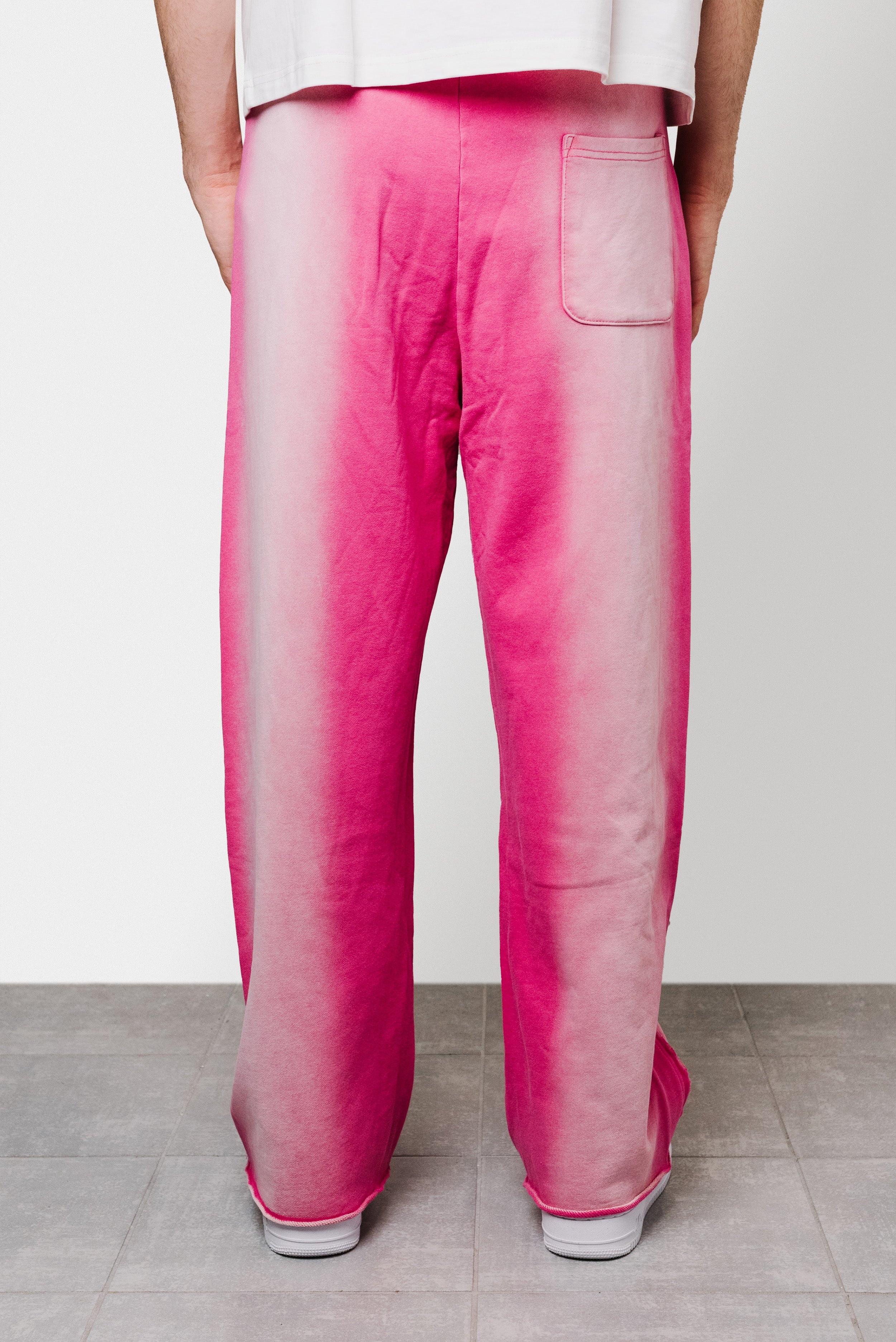 THE ACID WASH SPRAY PANTS PINK - Shoebuya Brand