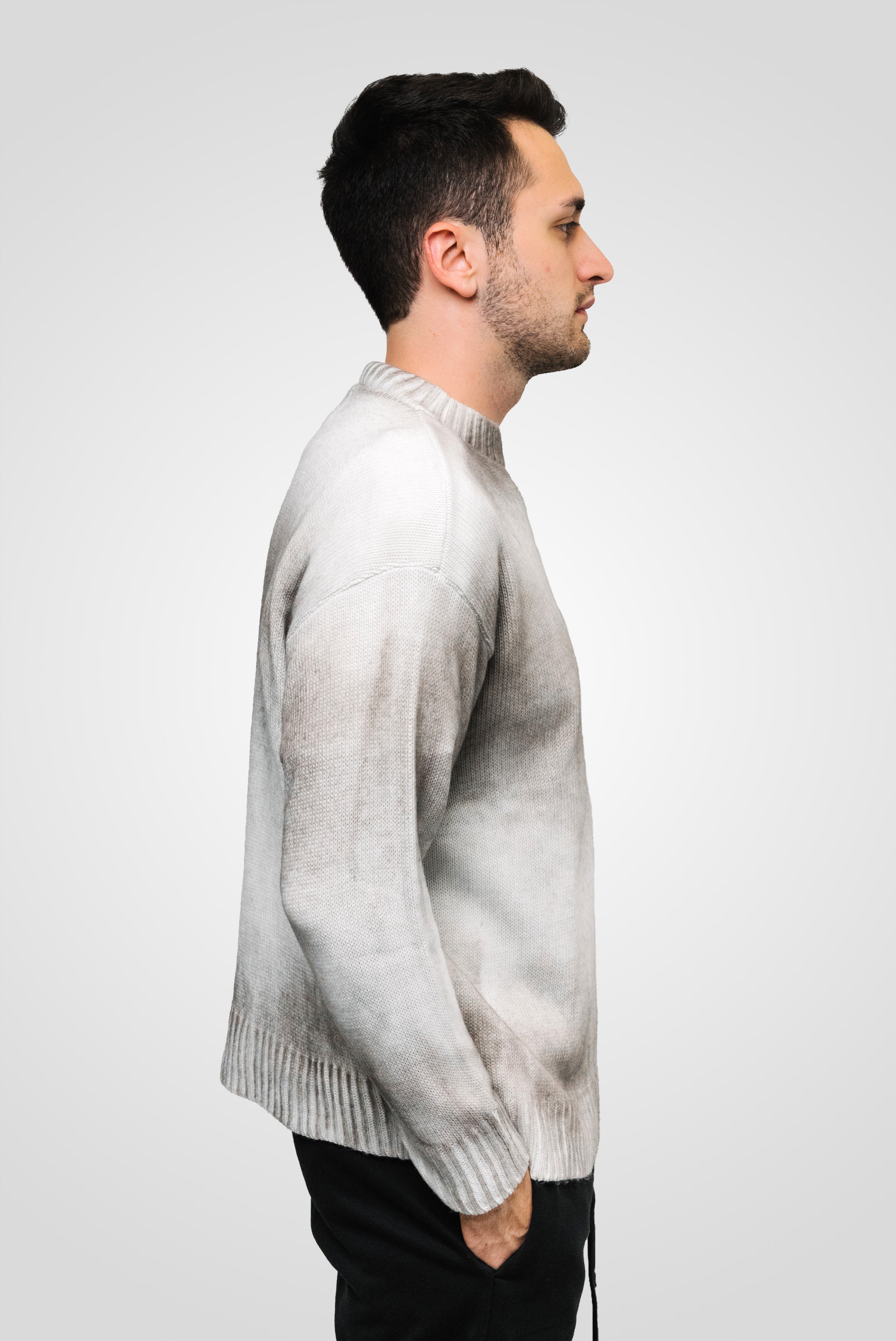 CREAM ACID SPRAY SWEATER - Replacement Brand