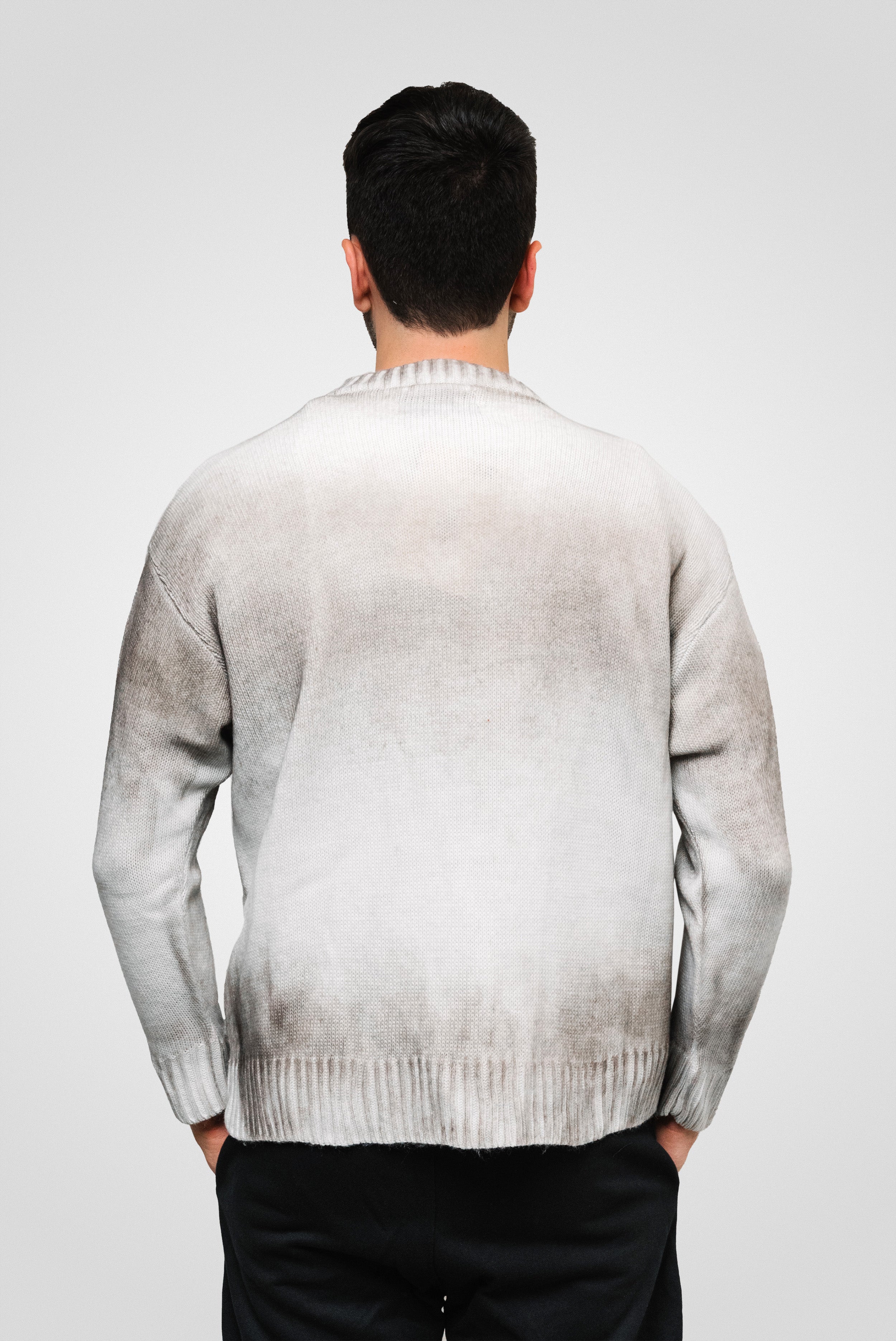 CREAM ACID SPRAY SWEATER - Replacement Brand