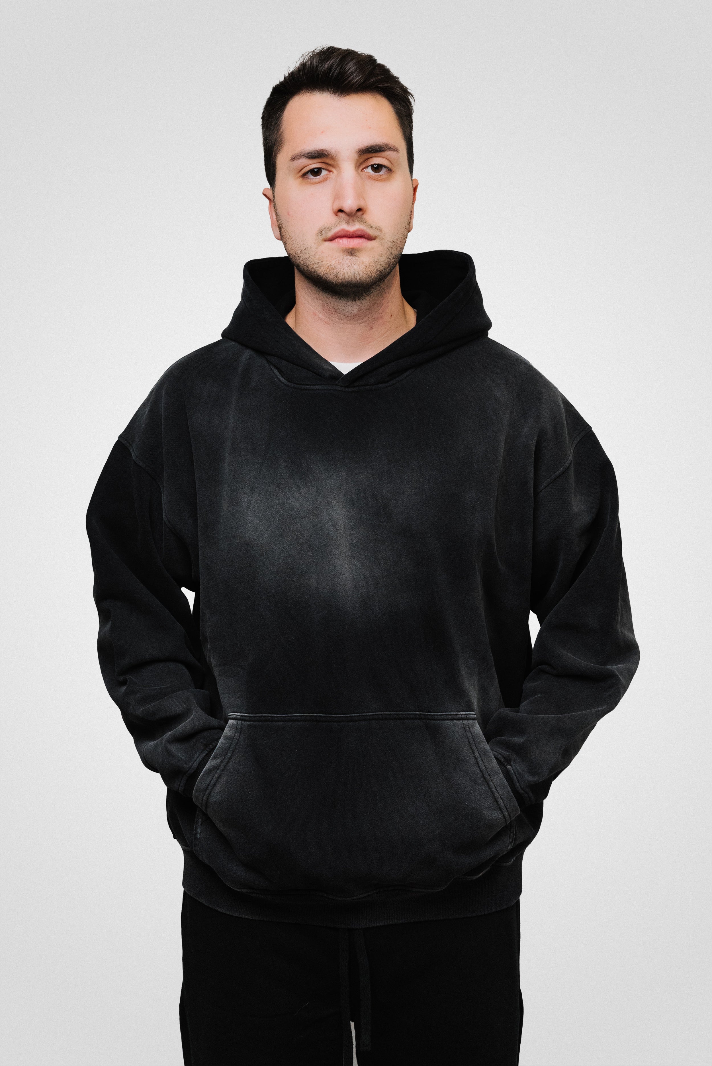 HOODIE REGULAR BLACK - Shoebuya Brand