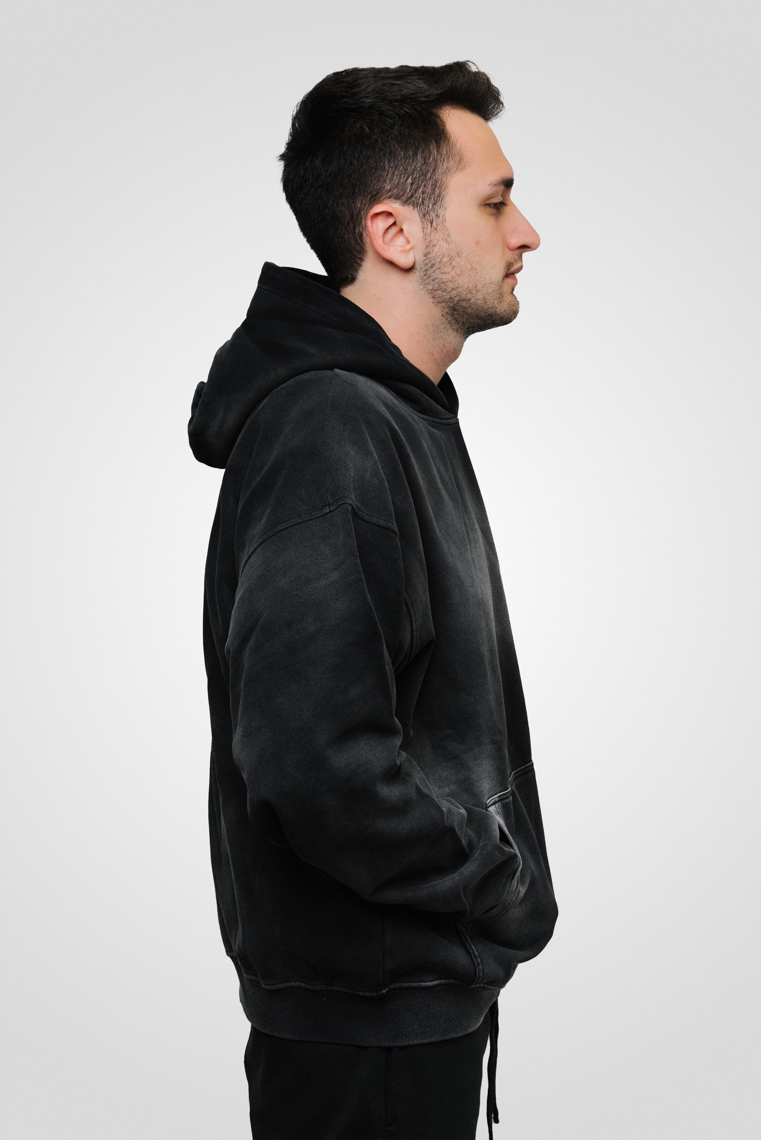 HOODIE REGULAR BLACK - Shoebuya Brand