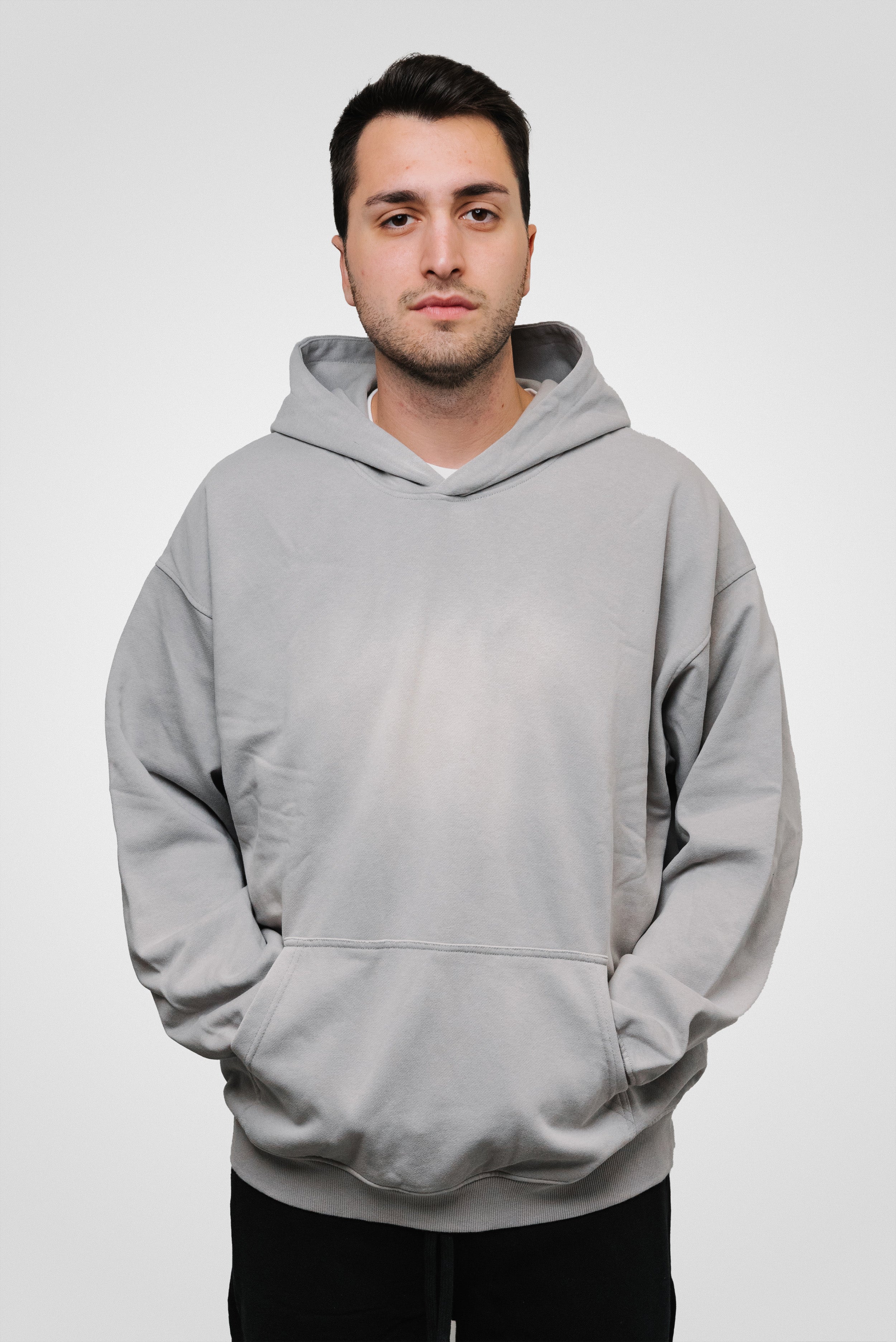HOODIE REGULAR GREY - Shoebuya Brand