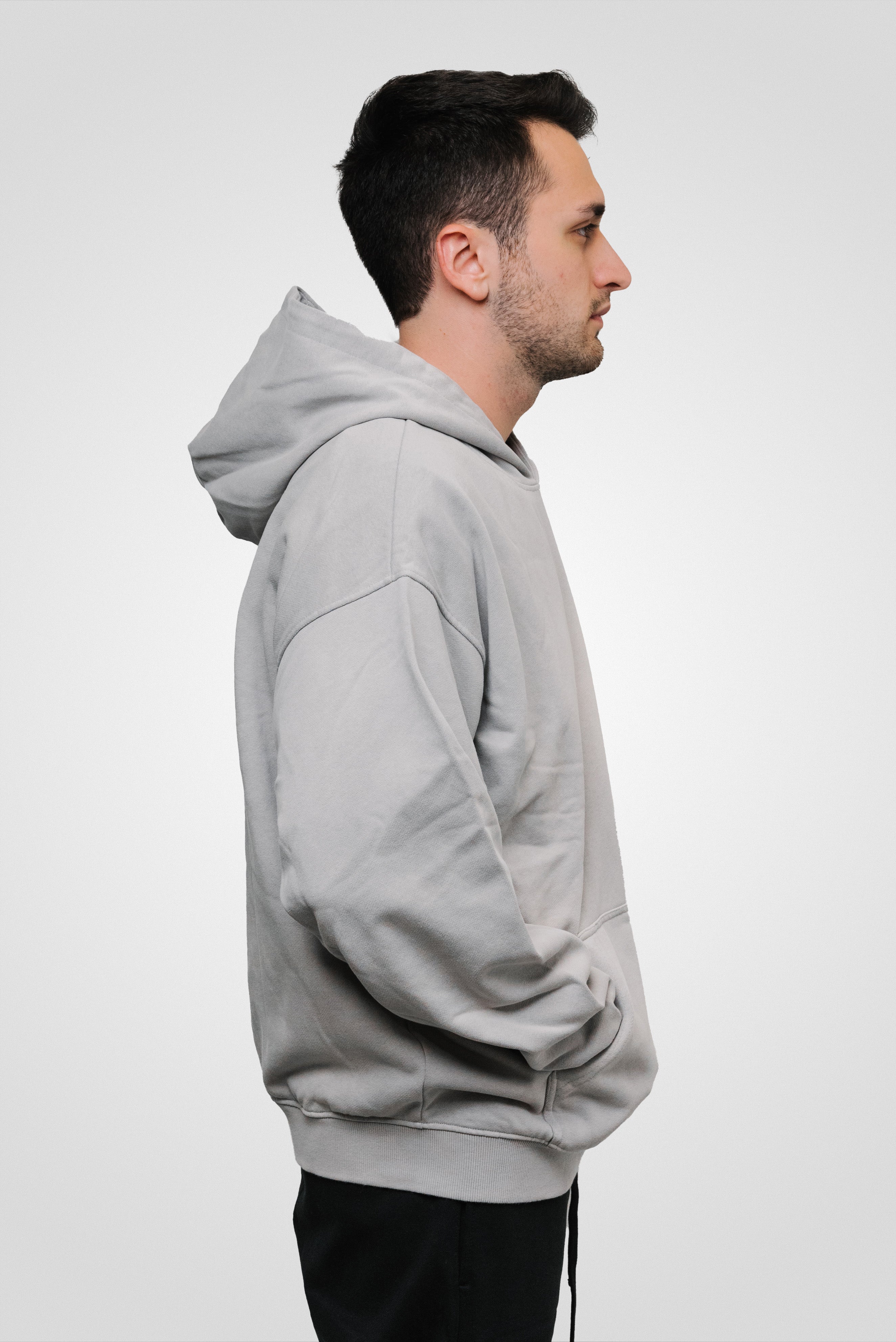 HOODIE REGULAR GREY - Shoebuya Brand