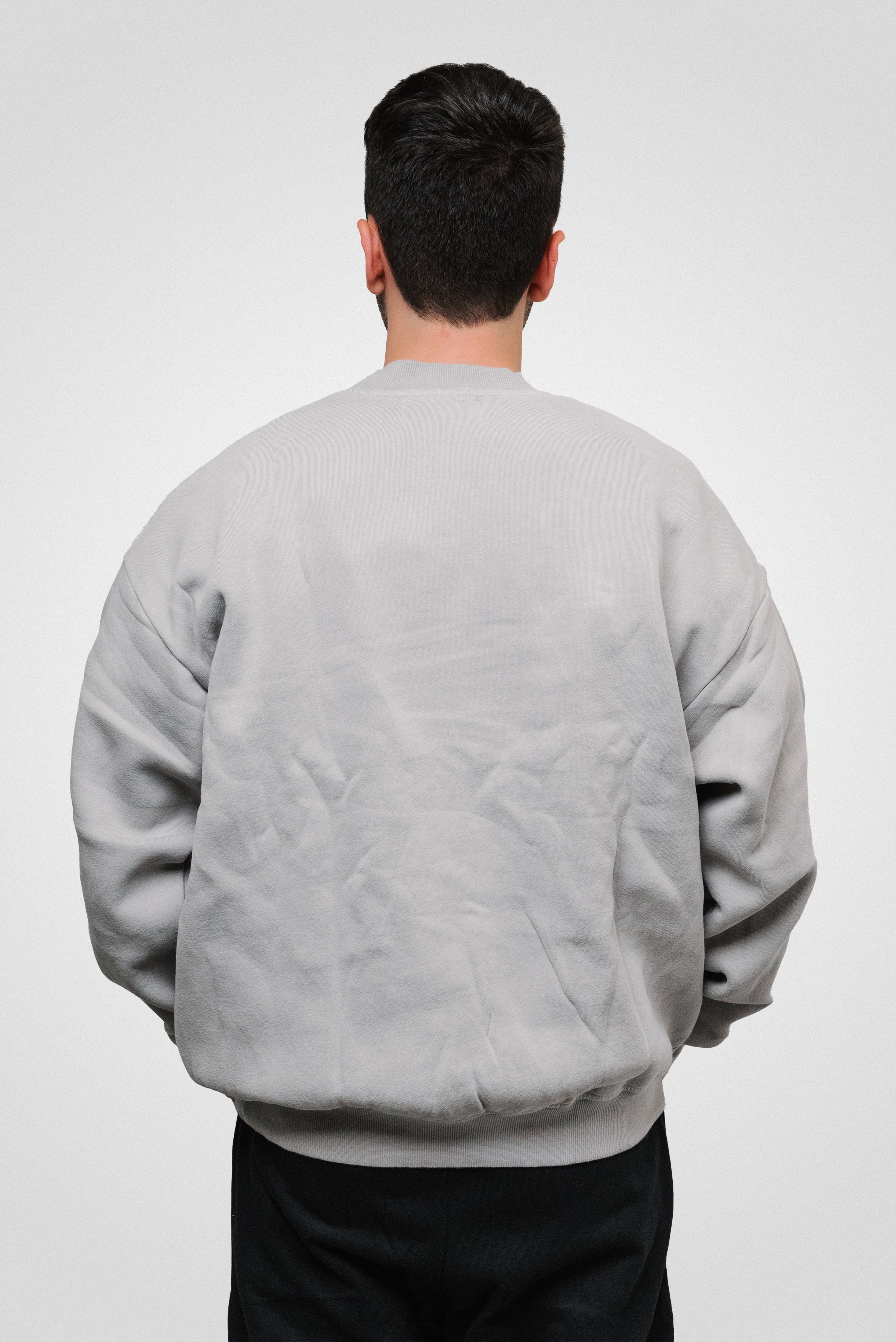CREWNECK REGULAR GREY - Shoebuya Brand