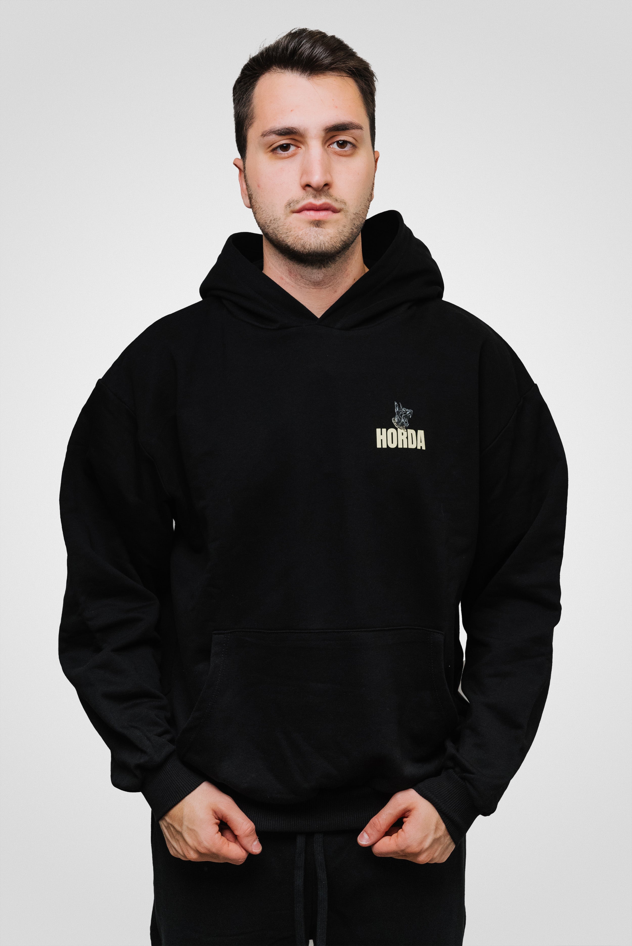 DOBERMAN HOODIE BLACK/YELLOW - Horda Brand
