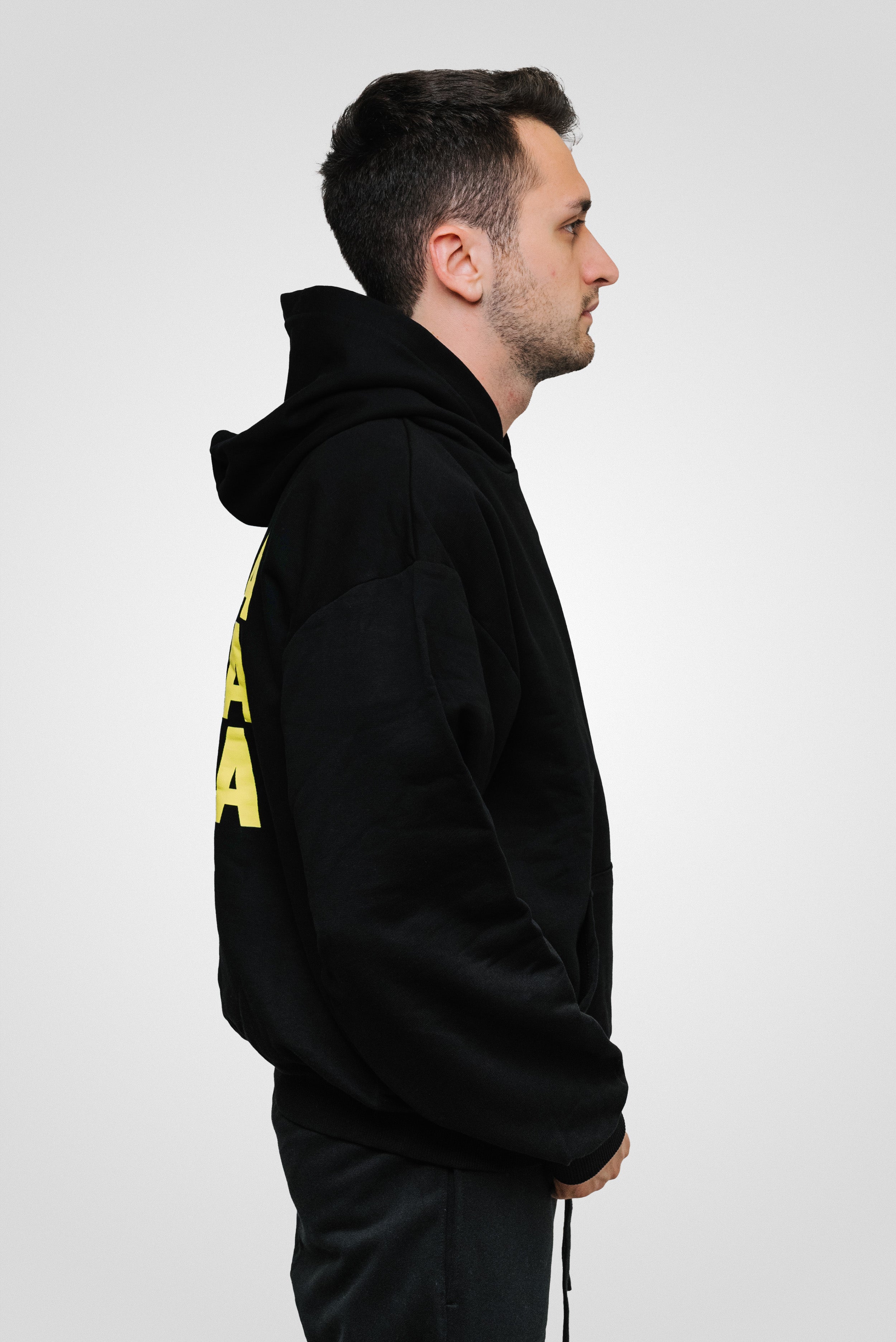 DOBERMAN HOODIE BLACK/YELLOW - Horda Brand