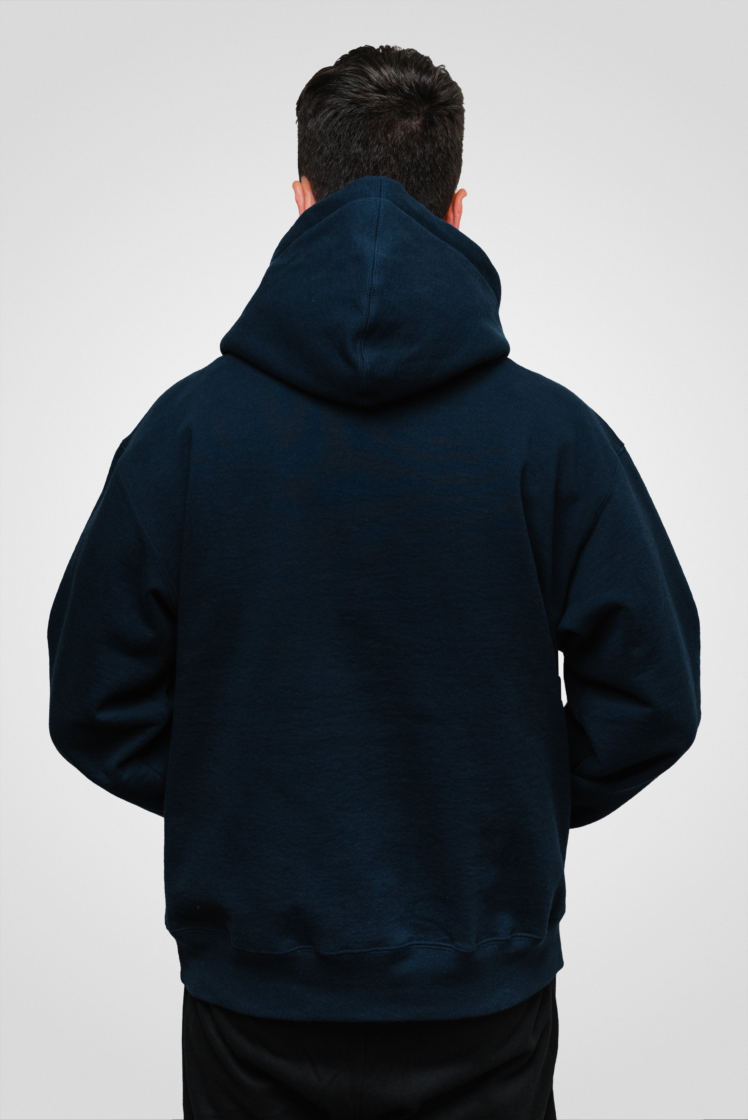 SUPREME MICRO LOGO HOODIE FW24 NAVY
