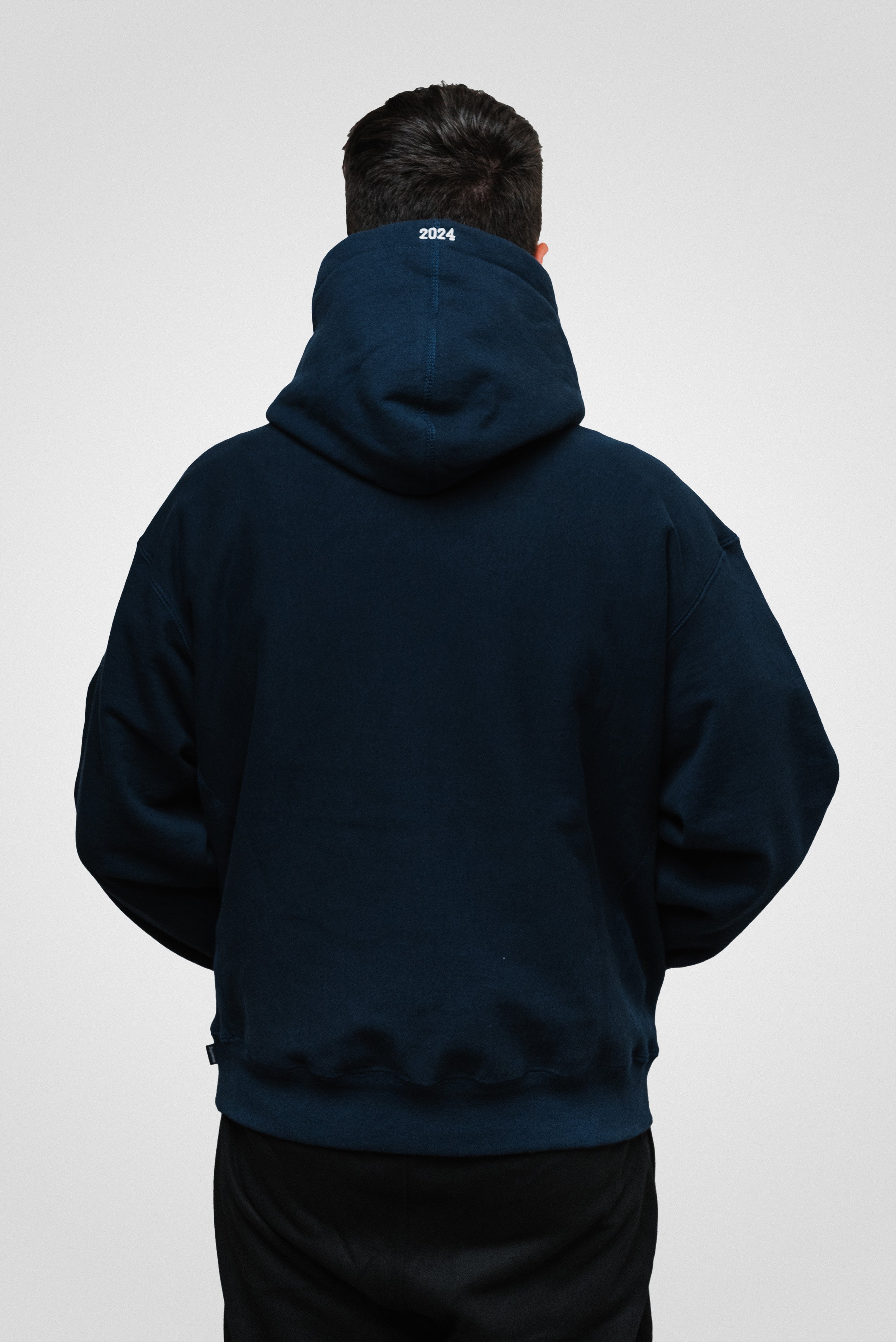SUPREME BOX LOGO HOODIE FW24 NAVY