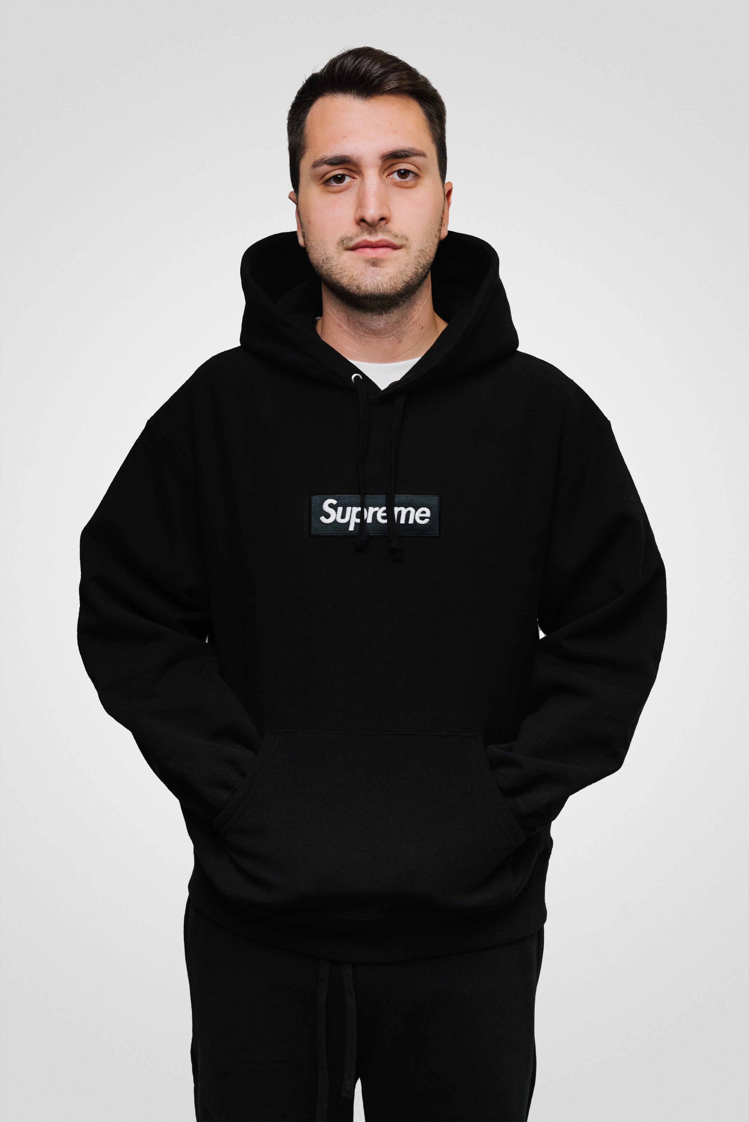 SUPREME BOX LOGO HOODIE FW24 BLACK