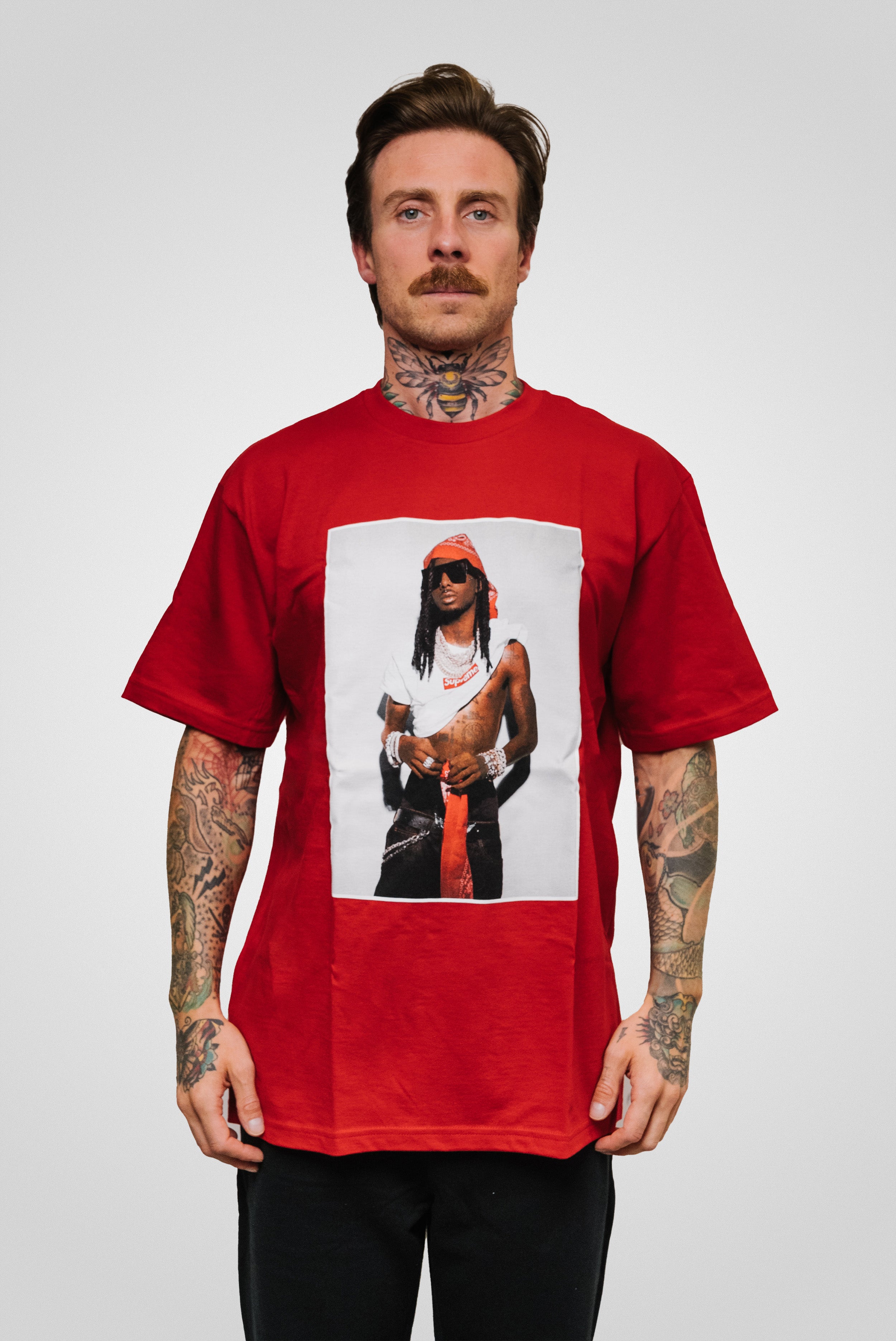 SUPREME PHOTO TEE RED