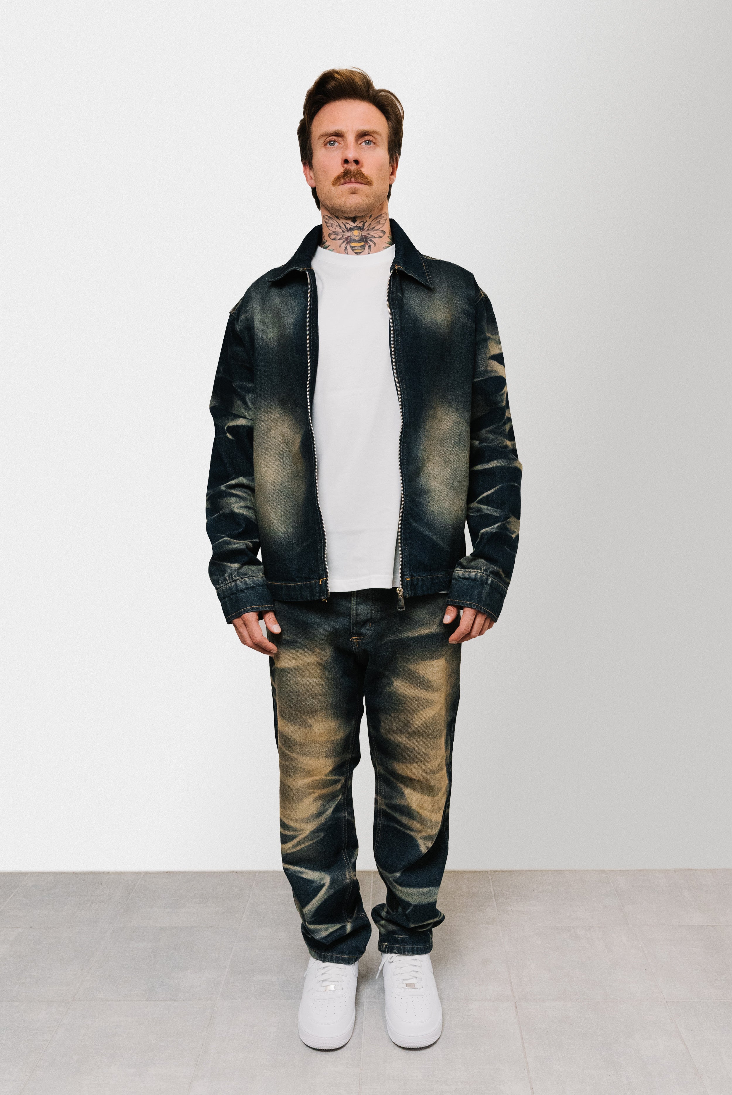 SLAVED DENIM JEANS SUIT - Replacement Brand