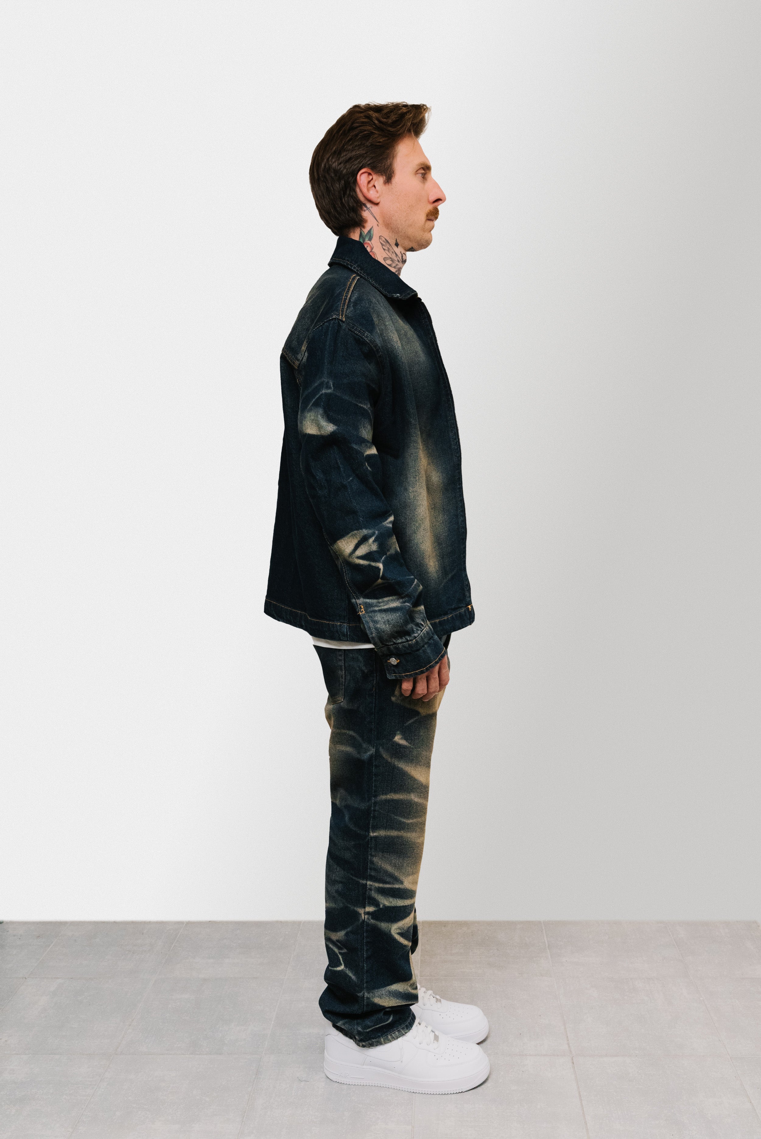 SLAVED DENIM JEANS SUIT - Replacement Brand