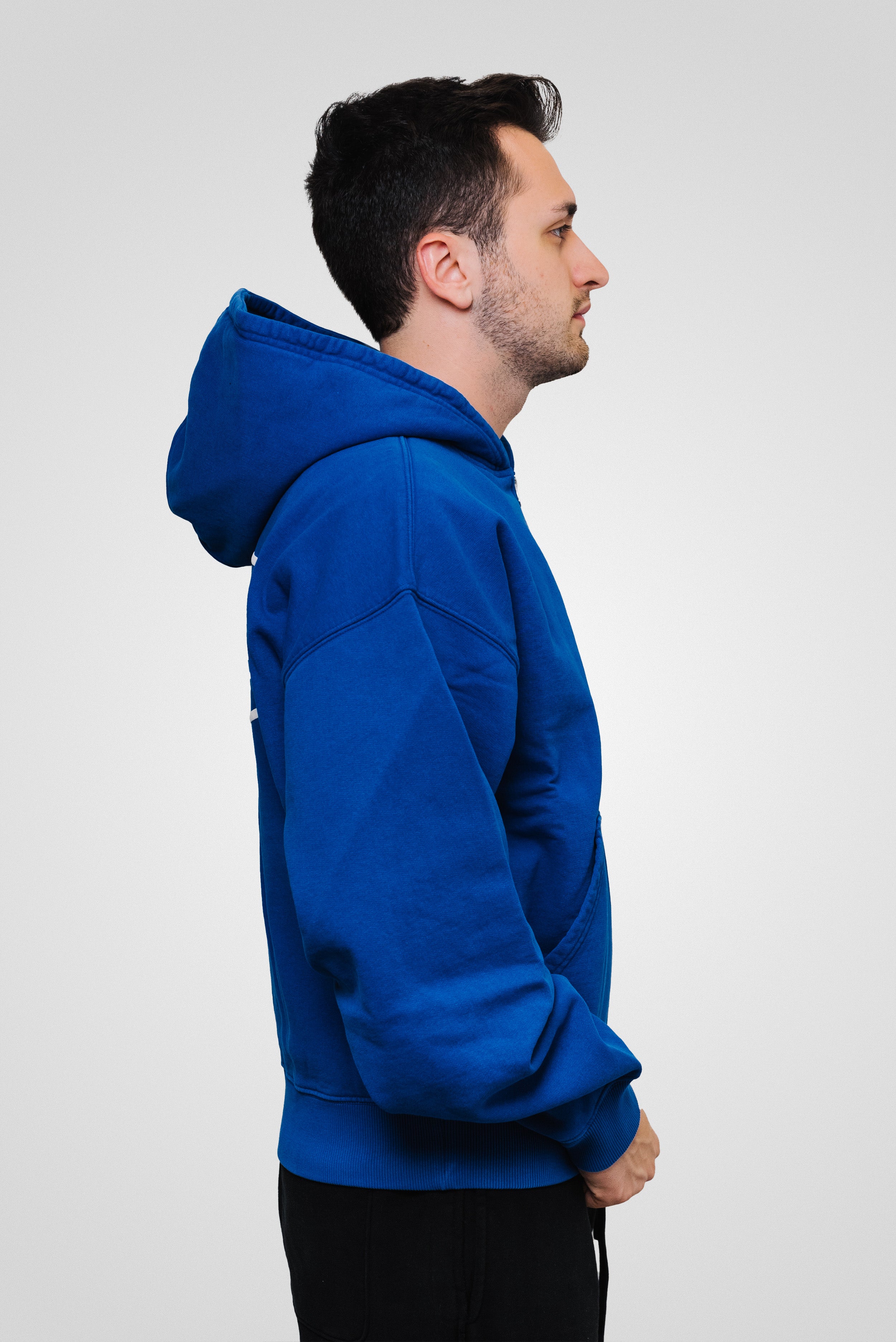 CORTEIZ ISLAND PUFF PRINT ZIP HOODIE ROYALE